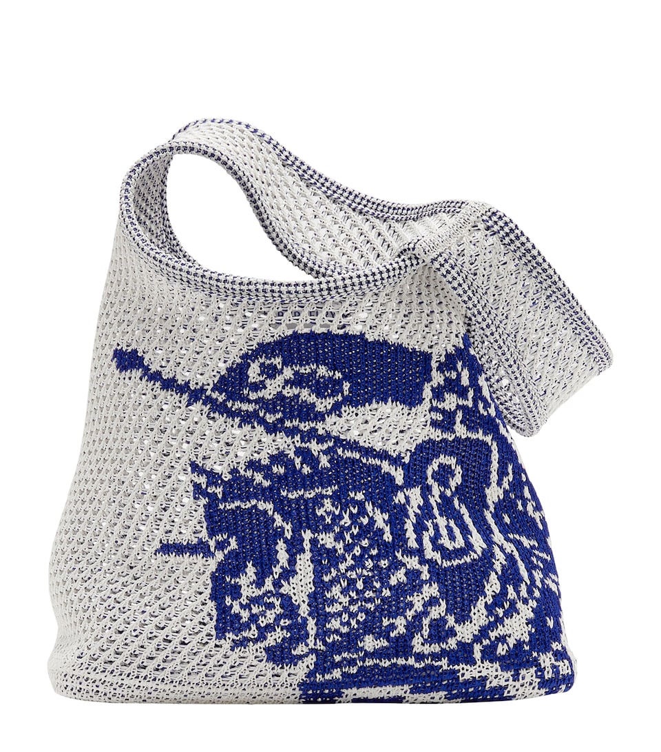 Small Crochet Equestrian Knight Design Shoulder Bag