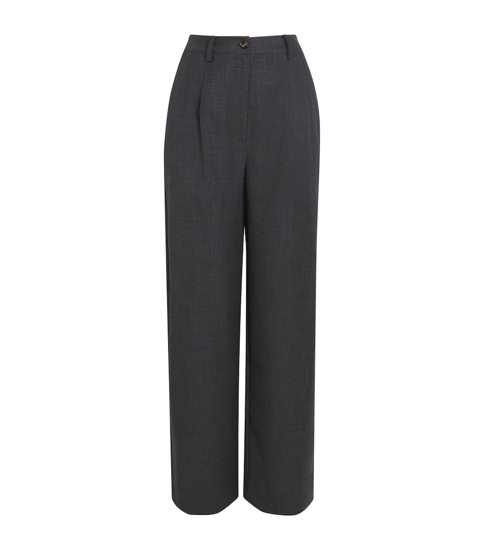 Wide-Leg Tailored Trousers