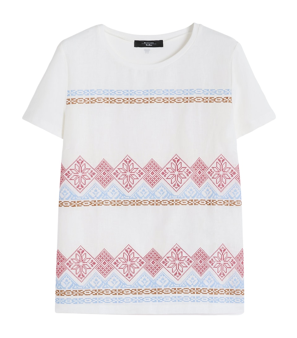 Cotton-Jersey Embroidered T-Shirt