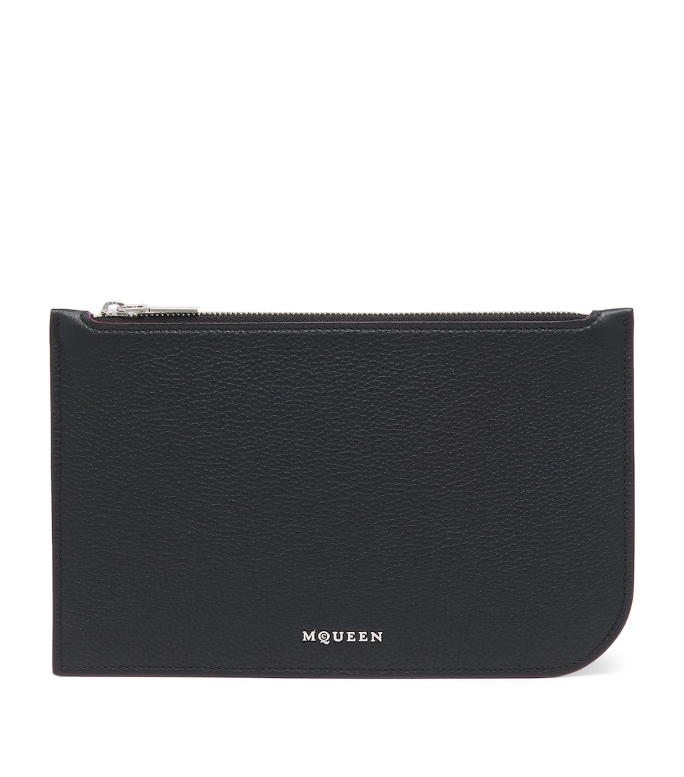 Leather Zip-Up Sling Pouch