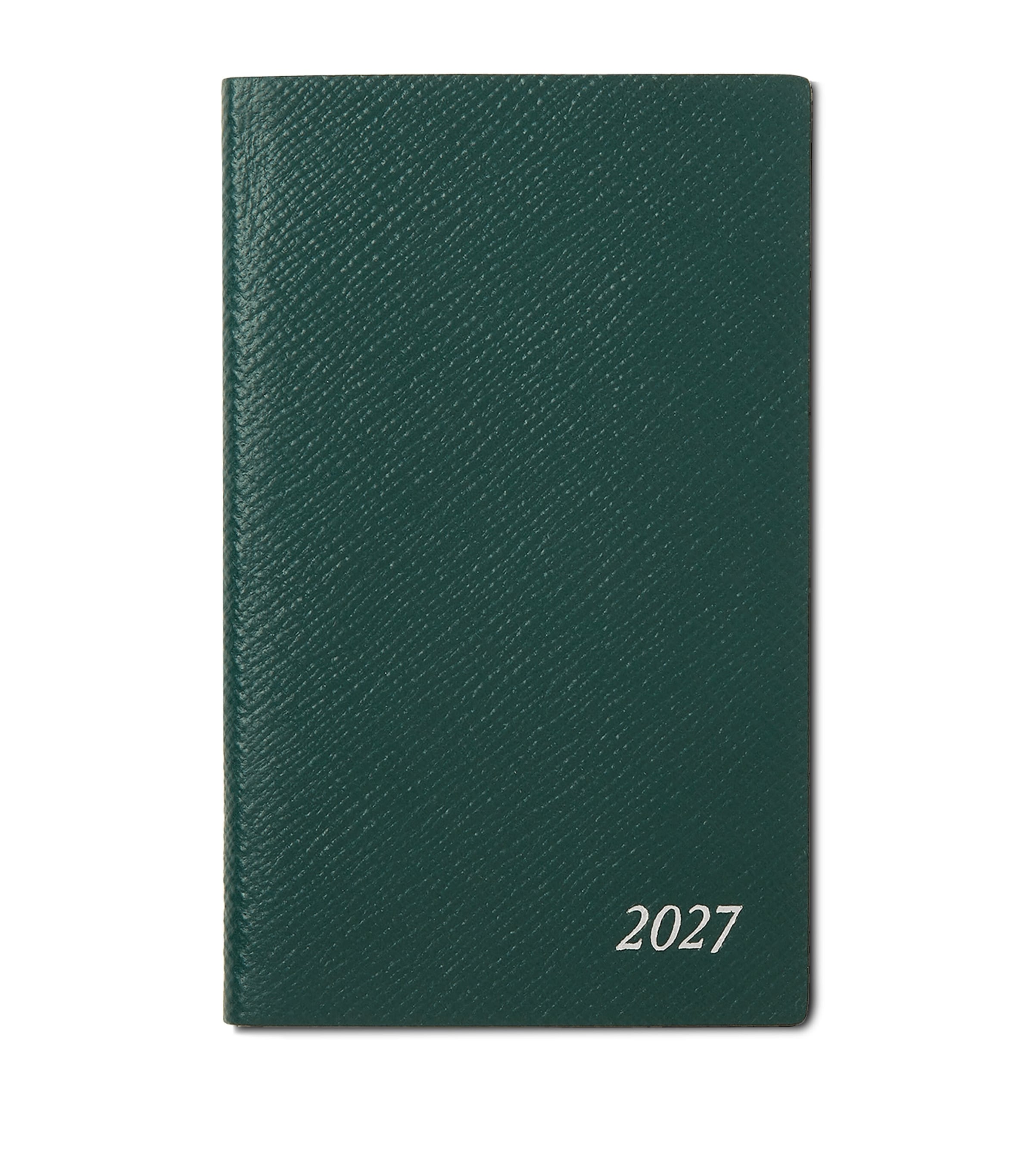 Smythson Leather Panama Weekly Diary 2027 Forest Green