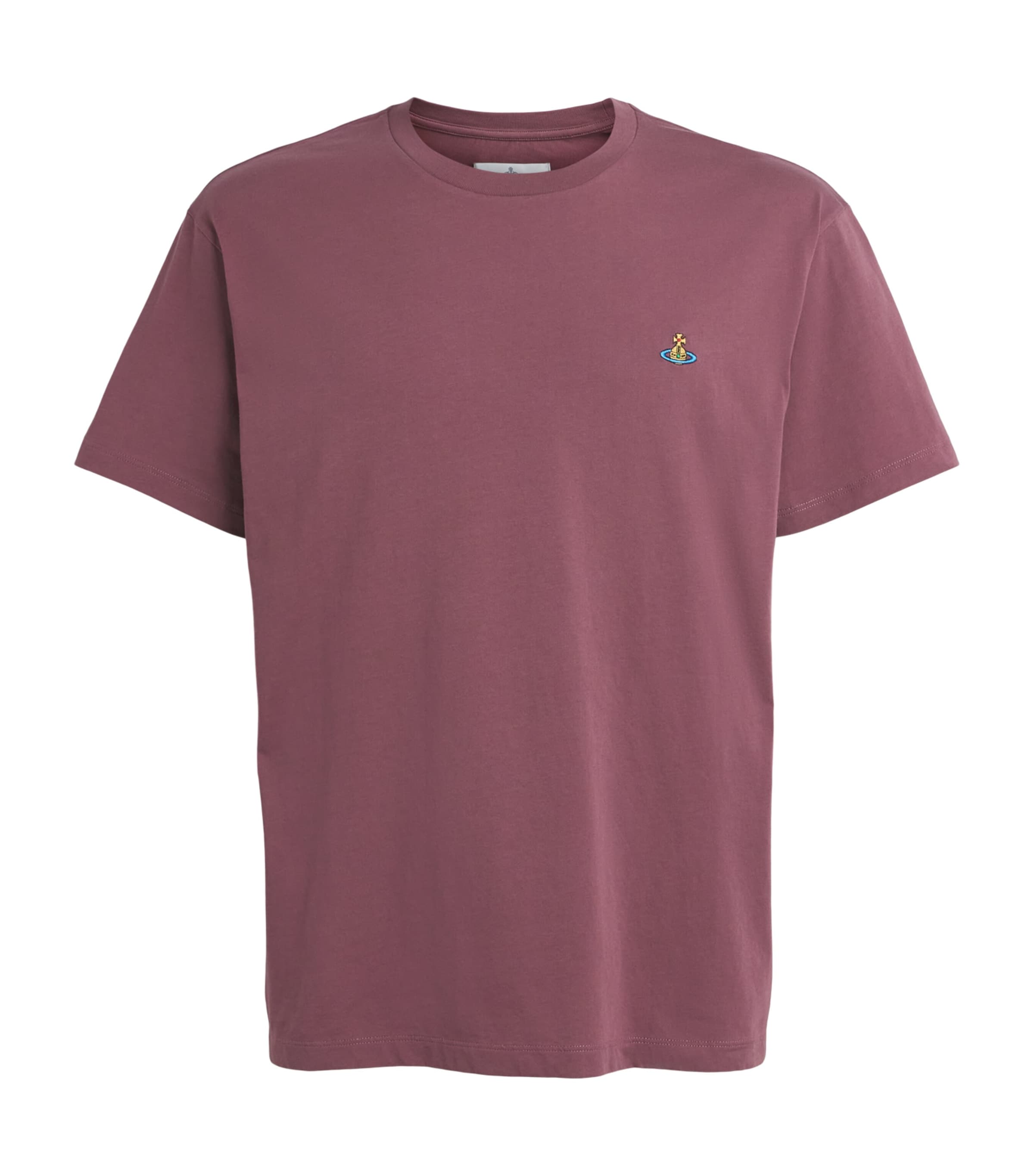 Vivienne Westwood Mens Cotton Orb T-Shirt Oxblood Red