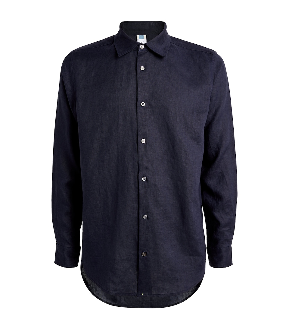 CHÉ Mens Linen Shirt Navy