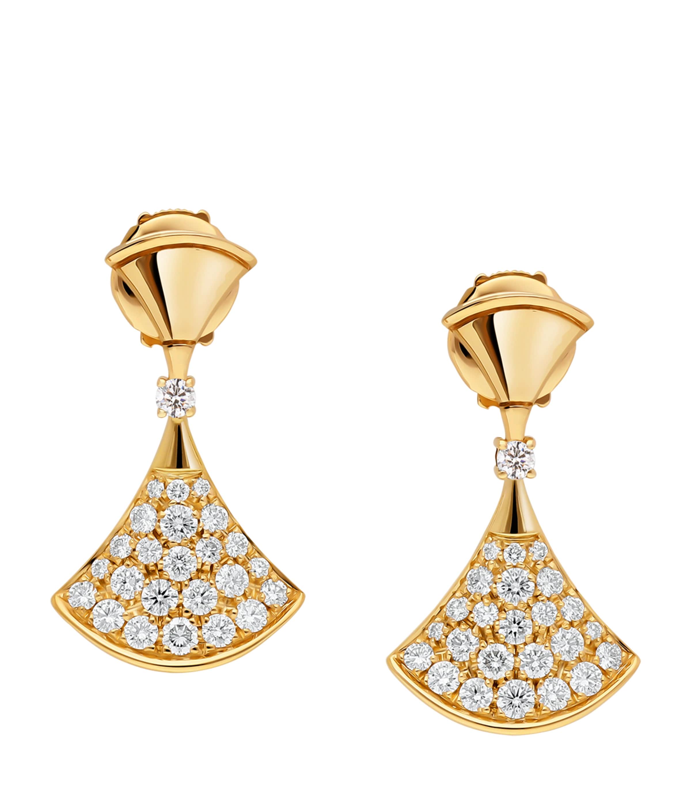 Bvlgari Yellow Gold and Diamond Divas' Dream Earrings Yellow Gold