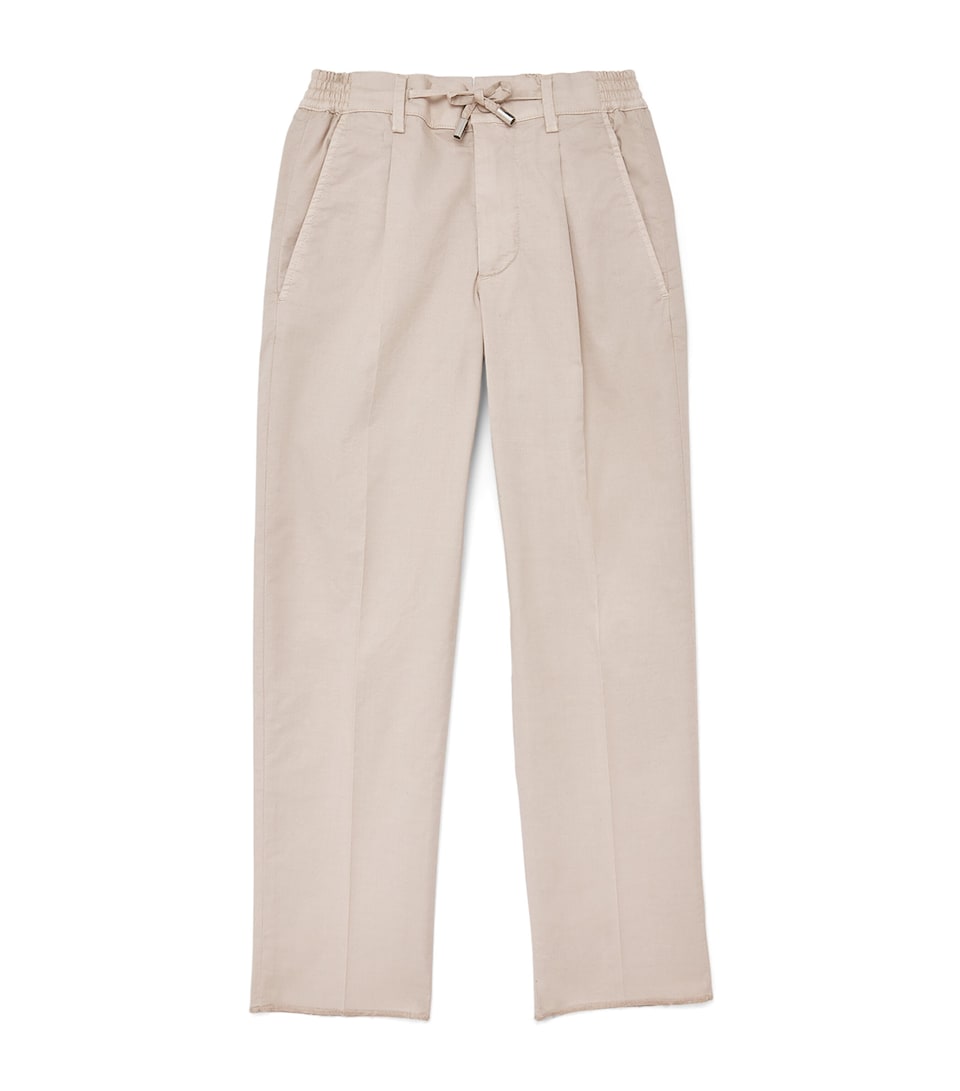 Stefano Ricci Kids Drawstring Trousers (6-16 Years) Beige