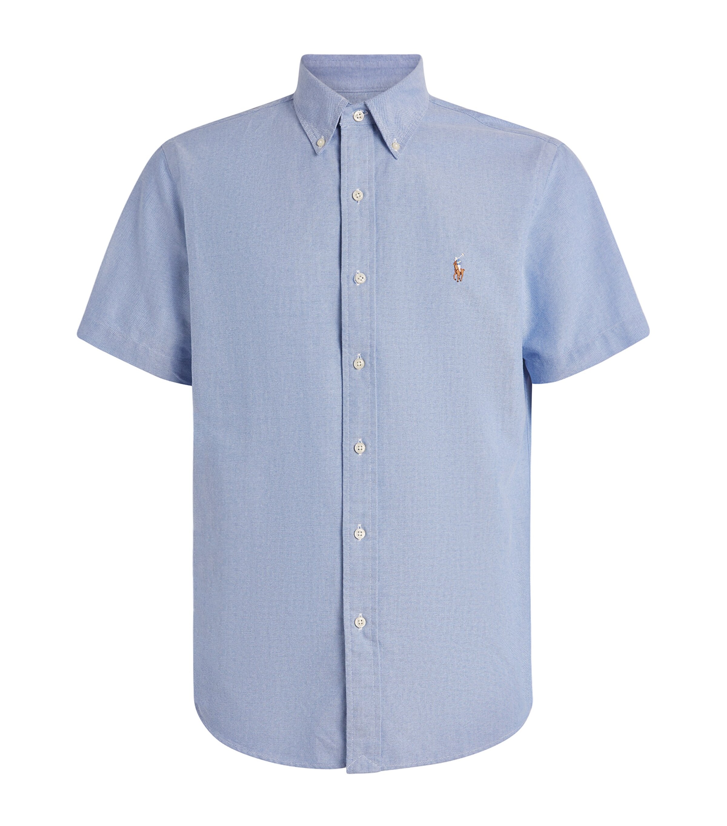 Cotton Short-Sleeve Oxford Shirt