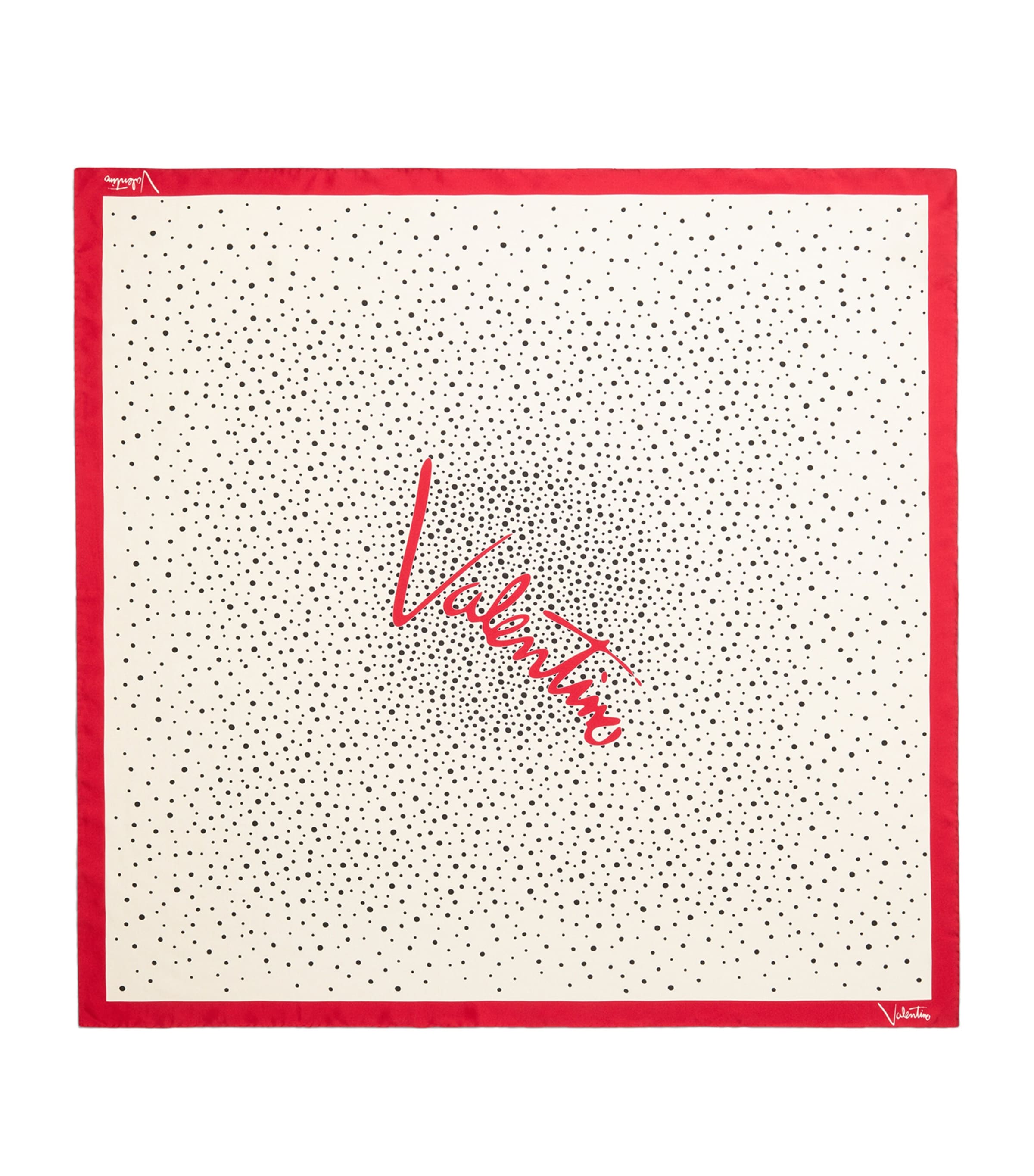 Valentino Garavani Silk Polka-Dot Square Scarf