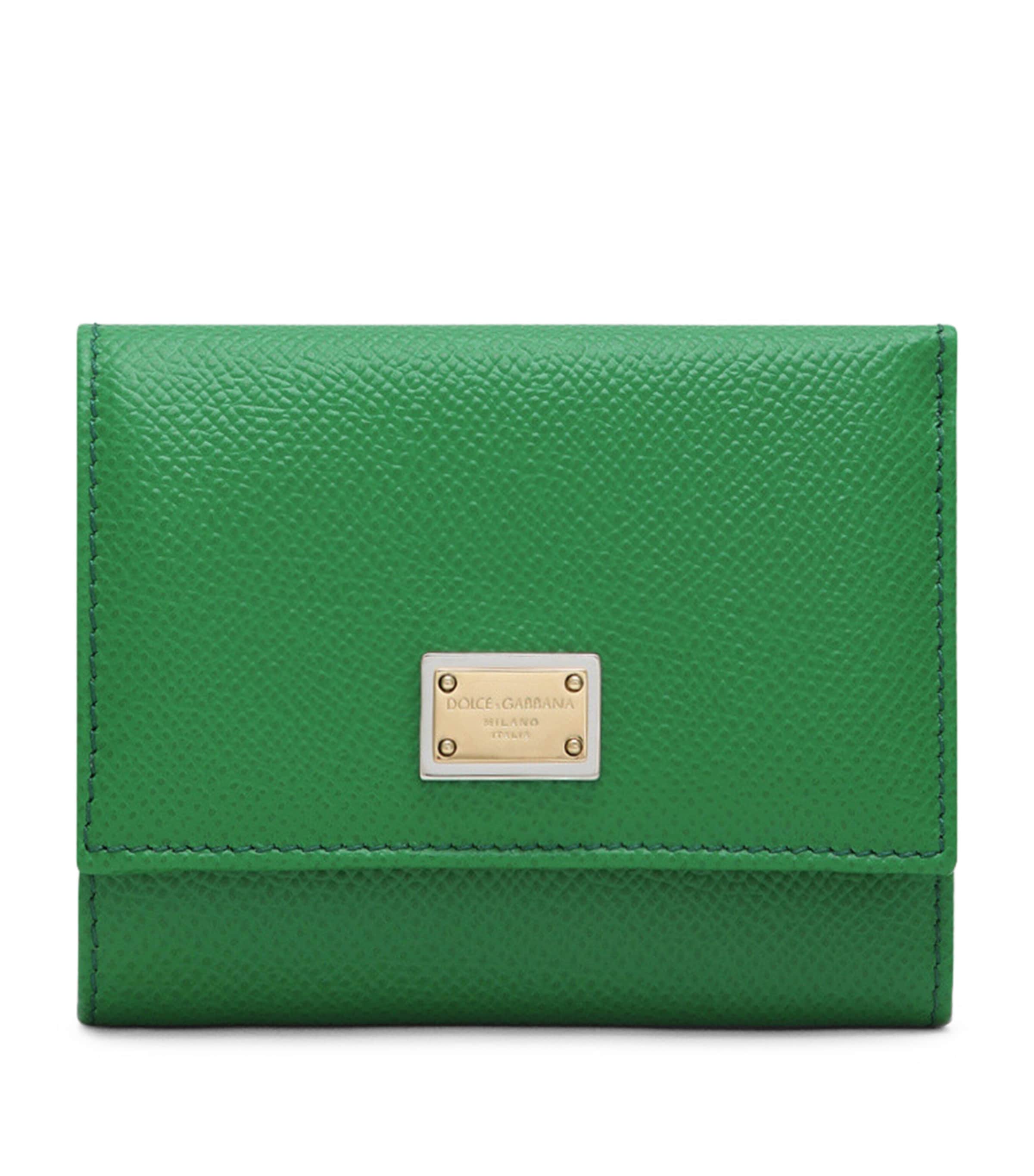 Leather Dauphine Flap Wallet