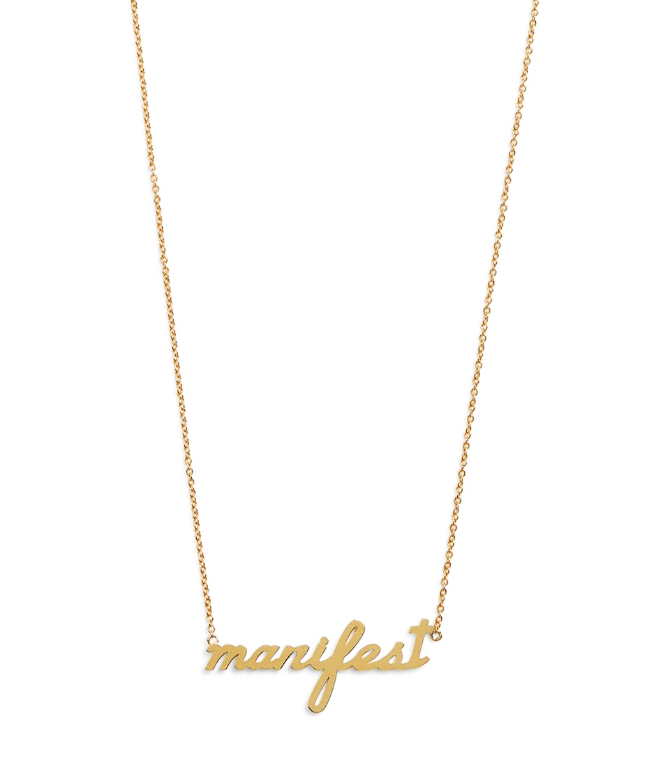 Yellow Gold Manifest Necklace
