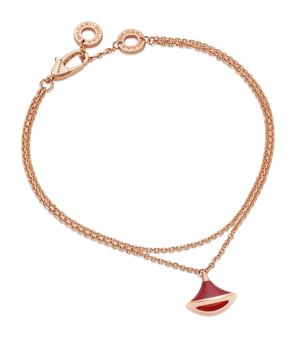 Bvlgari Rose Gold and Carnelian Divas' Dream Bracelet Pink Gold