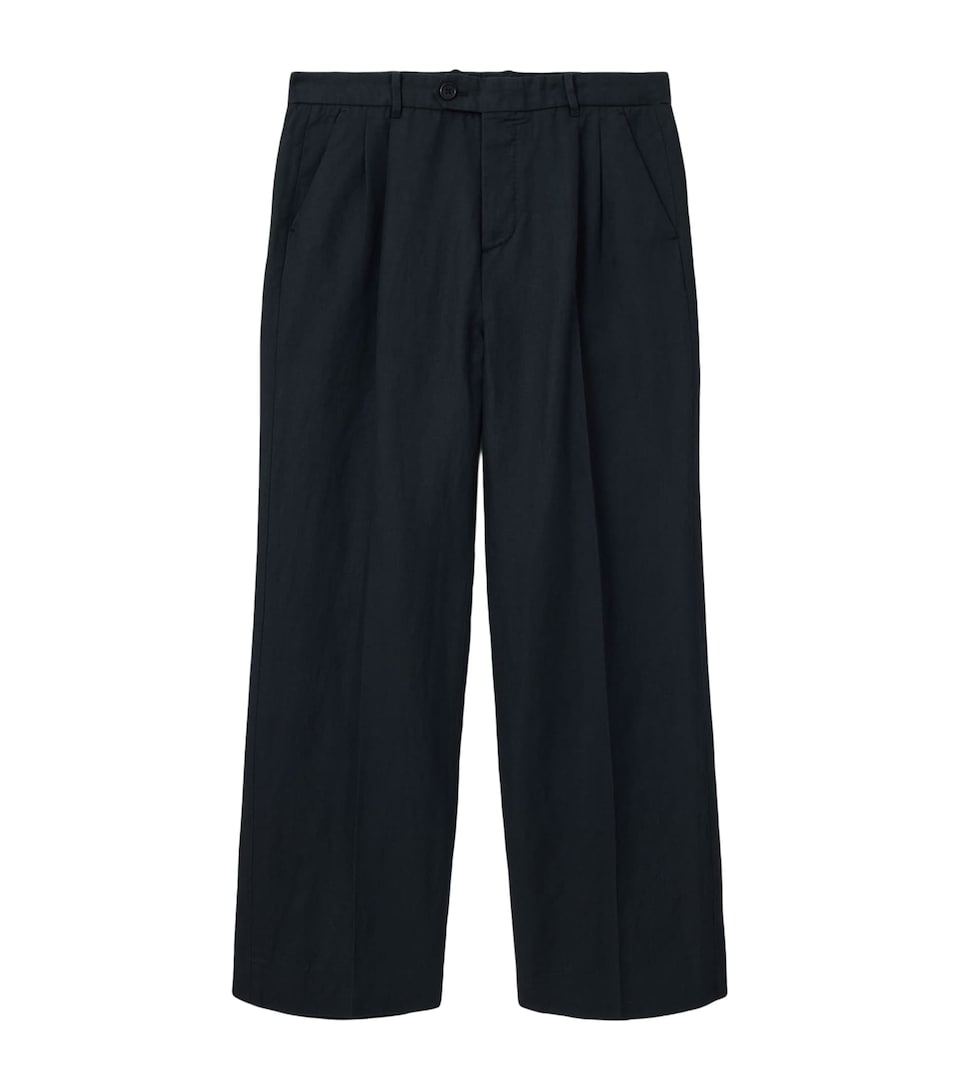 Linen-Organic Cotton Roland Straight Trousers