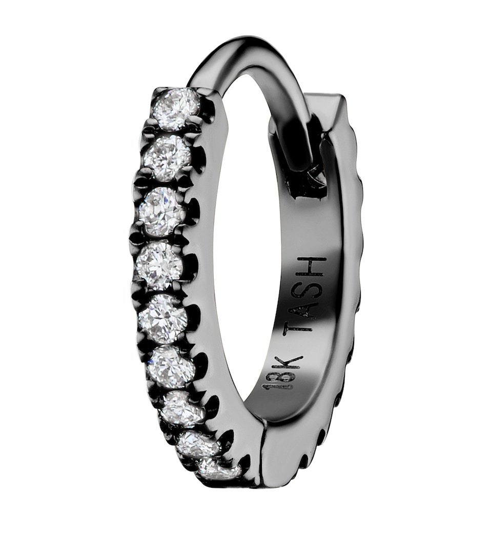 Diamond Eternity Single Hoop Earring (6.5mm)