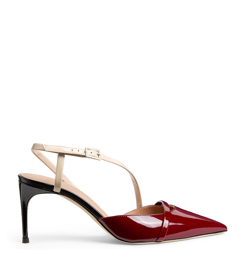 Patent Leather Valeria Slingback Pumps 70