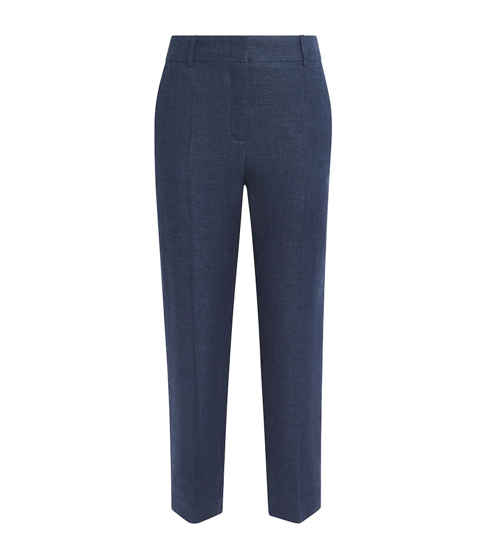 Eleventy Womens New York Straight Trousers Blu Nuovo