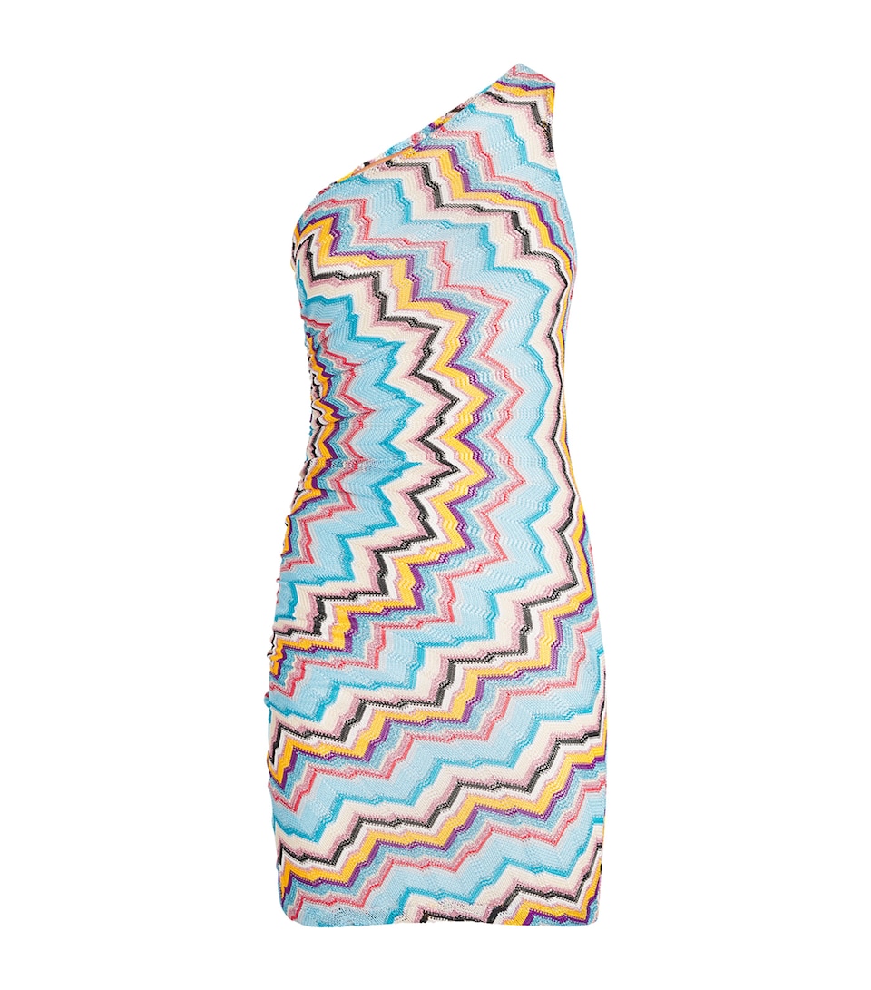 Metallic-Knit Mini Dress