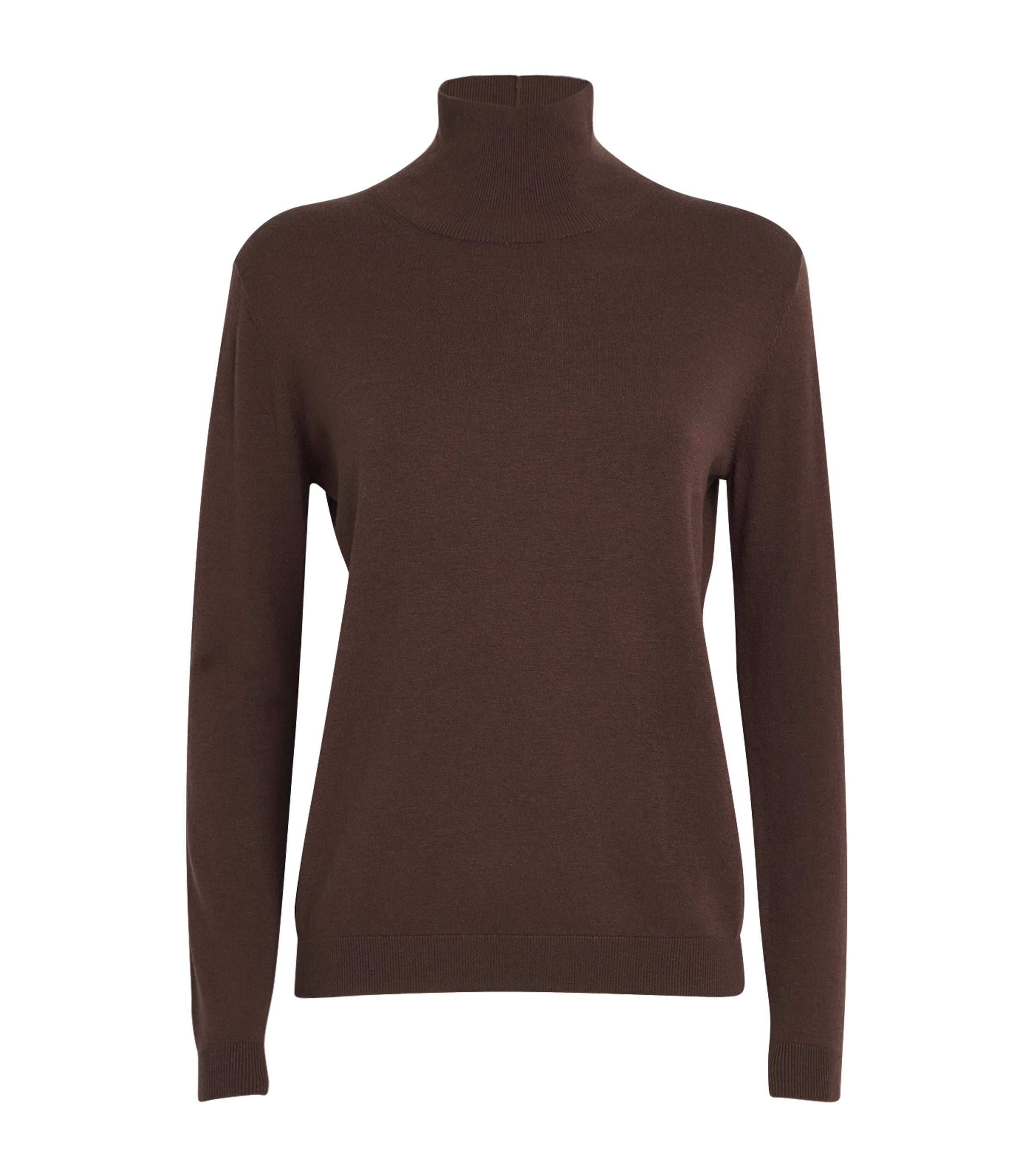 Silk-Wool Rollneck Sweater