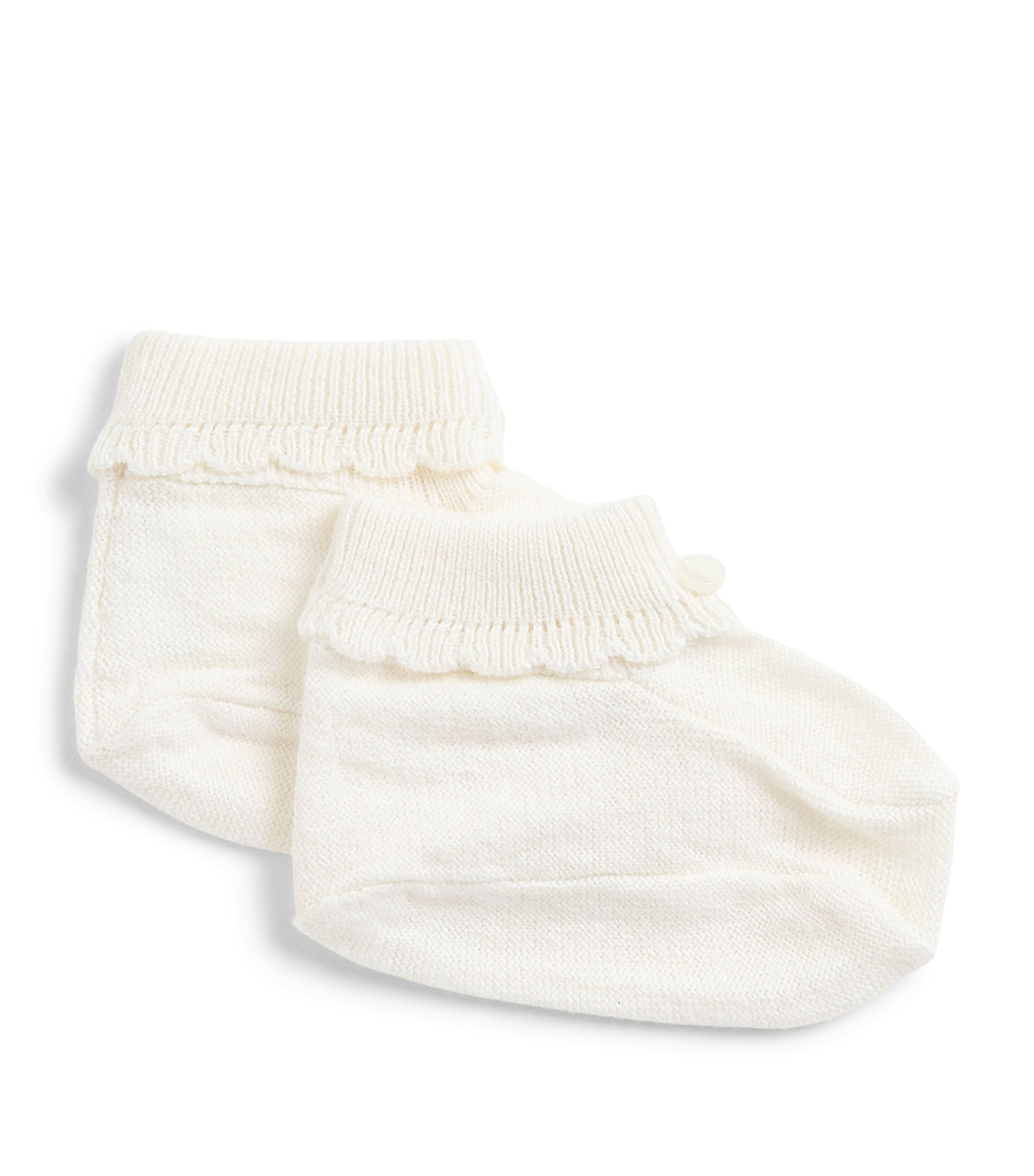 Tartine et Chocolat Cotton-Cashmere Booties (0-12 Months)
