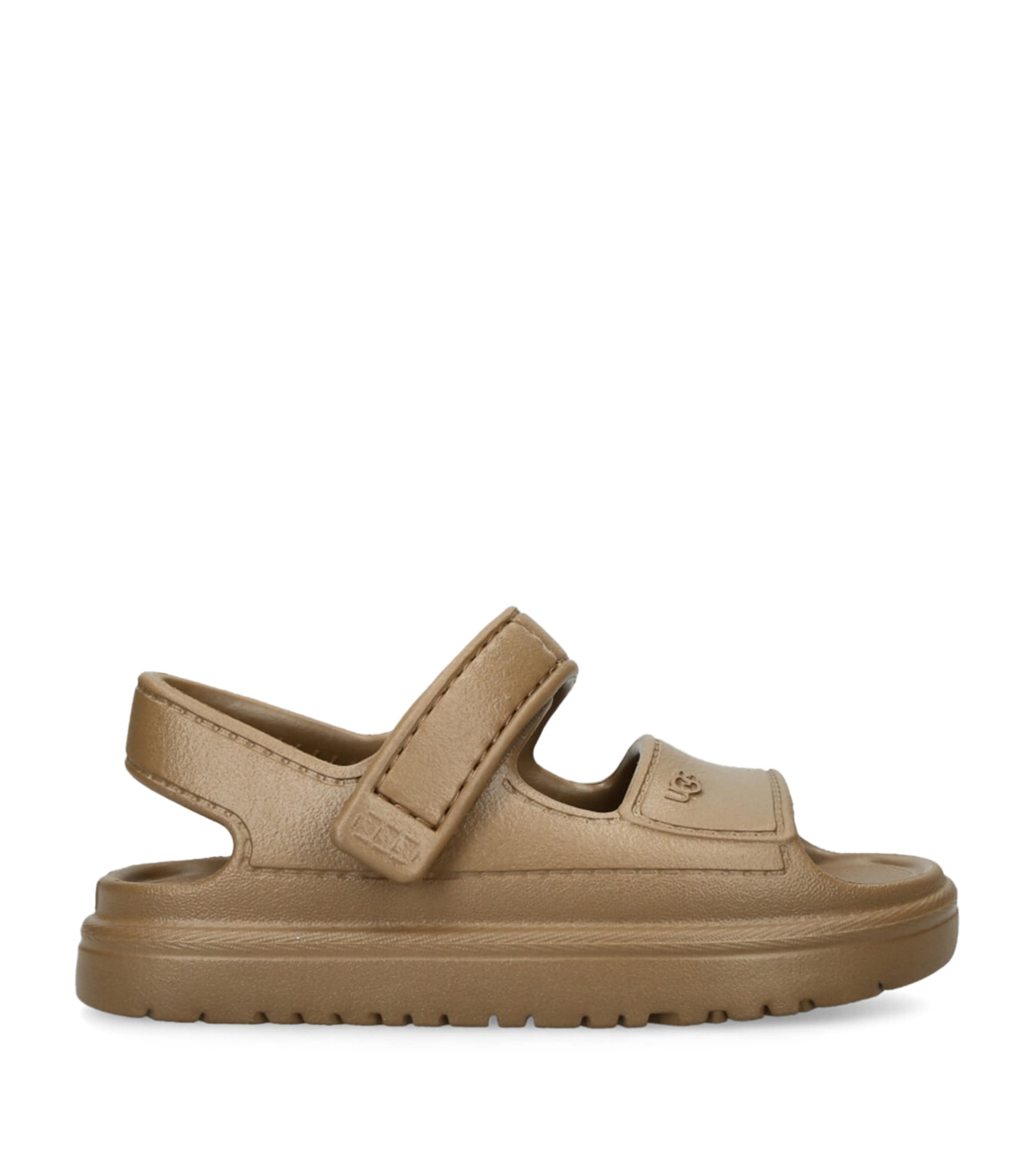 GoldenGlow Velcro Sandals