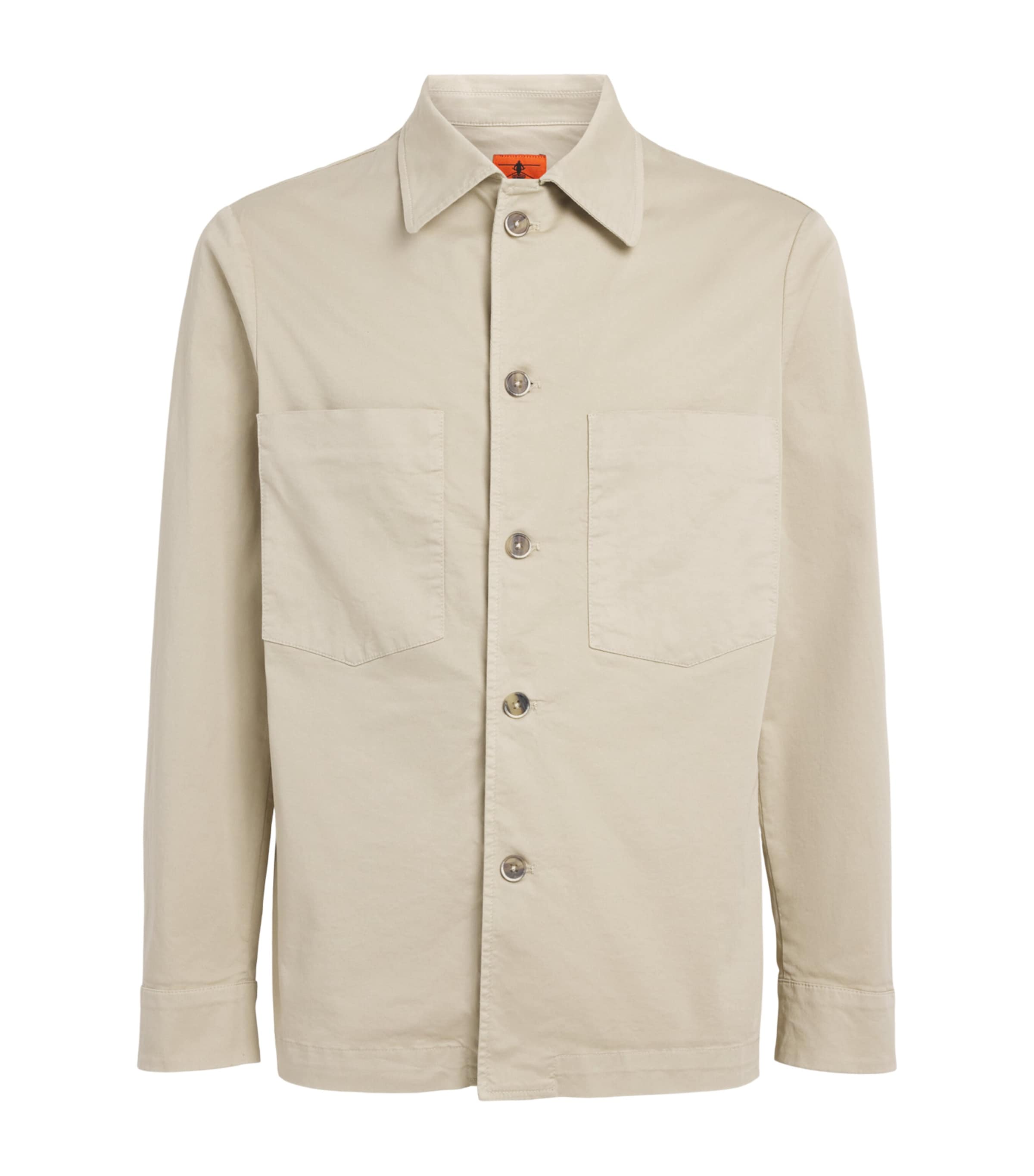 Barena Mens Cotton Lightweight Overshirt Sasso