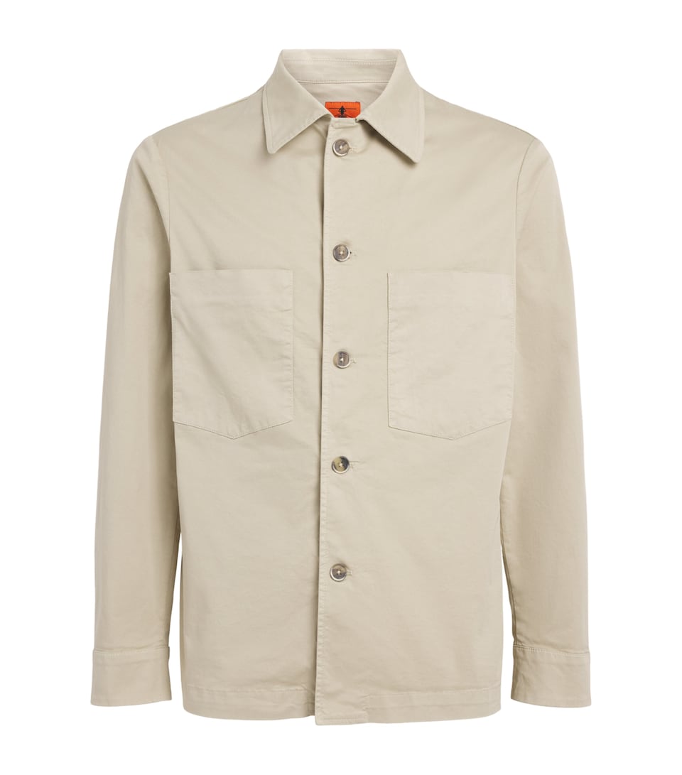 Barena Mens Cotton Lightweight Overshirt Sasso