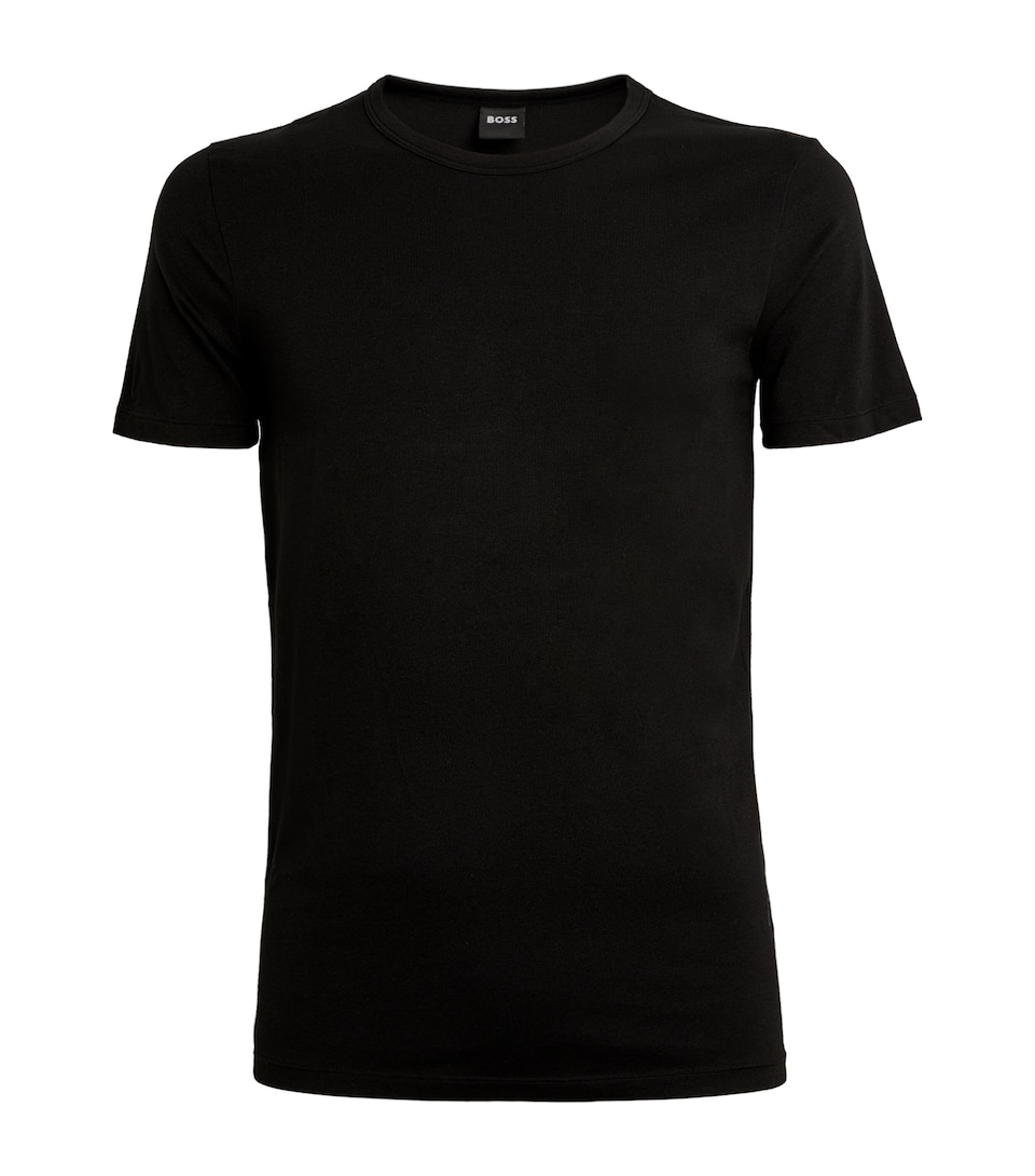 BOSS Mens Cotton-Blend T-Shirt (Pack of 2)