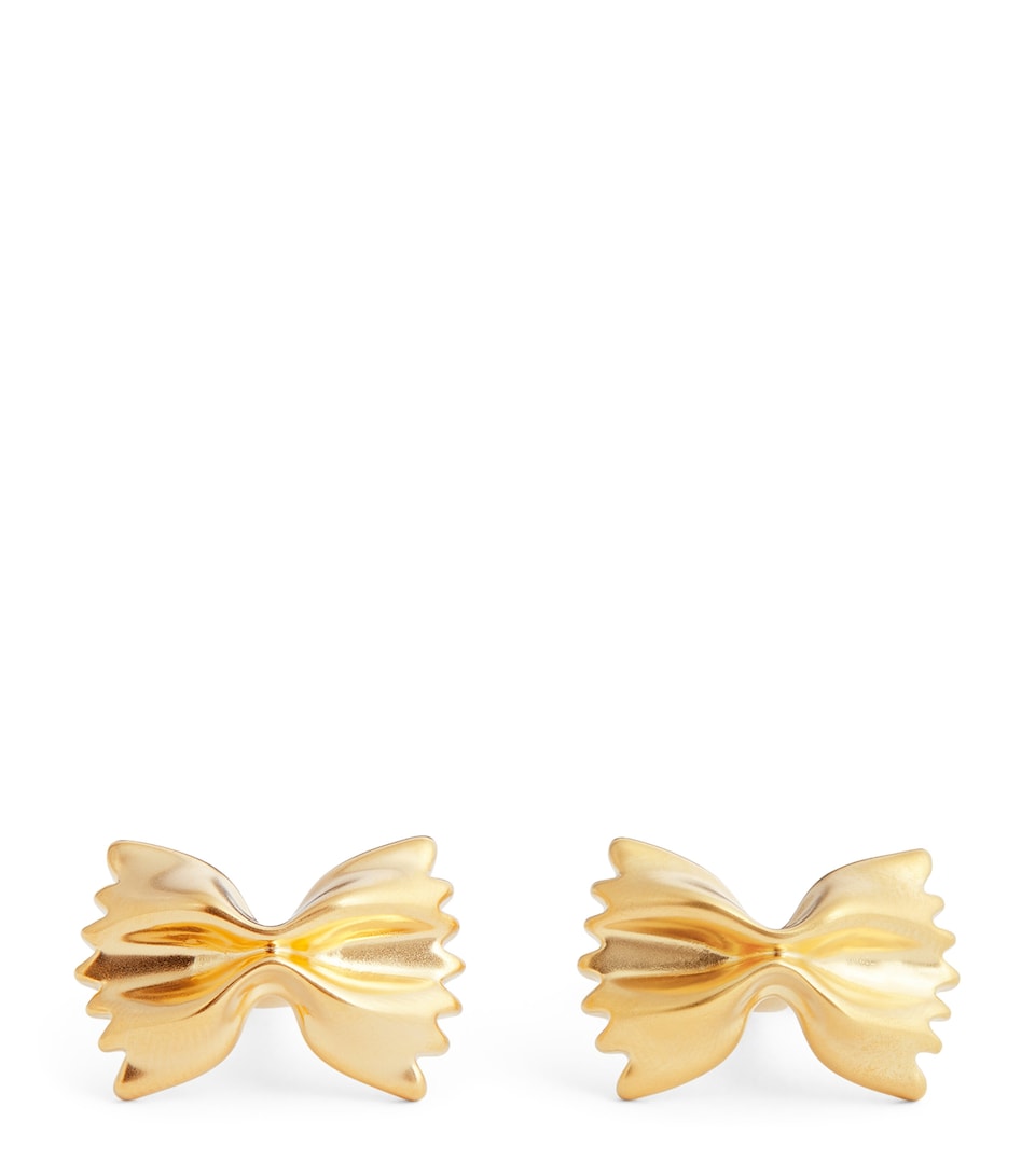 Babette Wasserman Gold-Plated Farfalle Cufflinks Yellow Gold