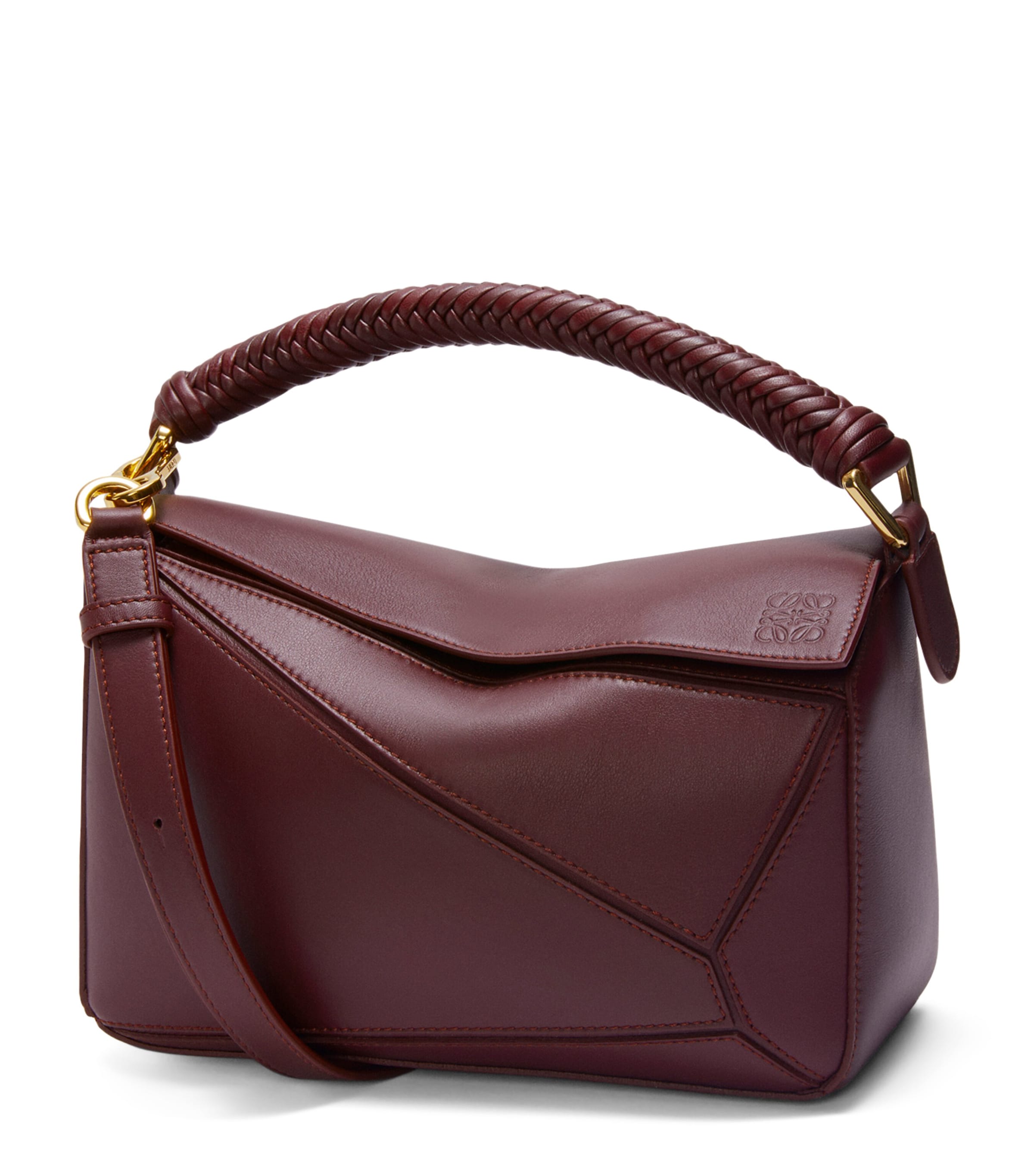 LOEWE Leather Puzzle Edge Top-Handle Bag | Harrods US