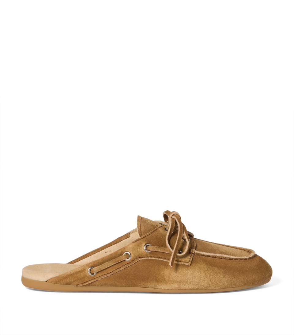 Faded Suede Mules