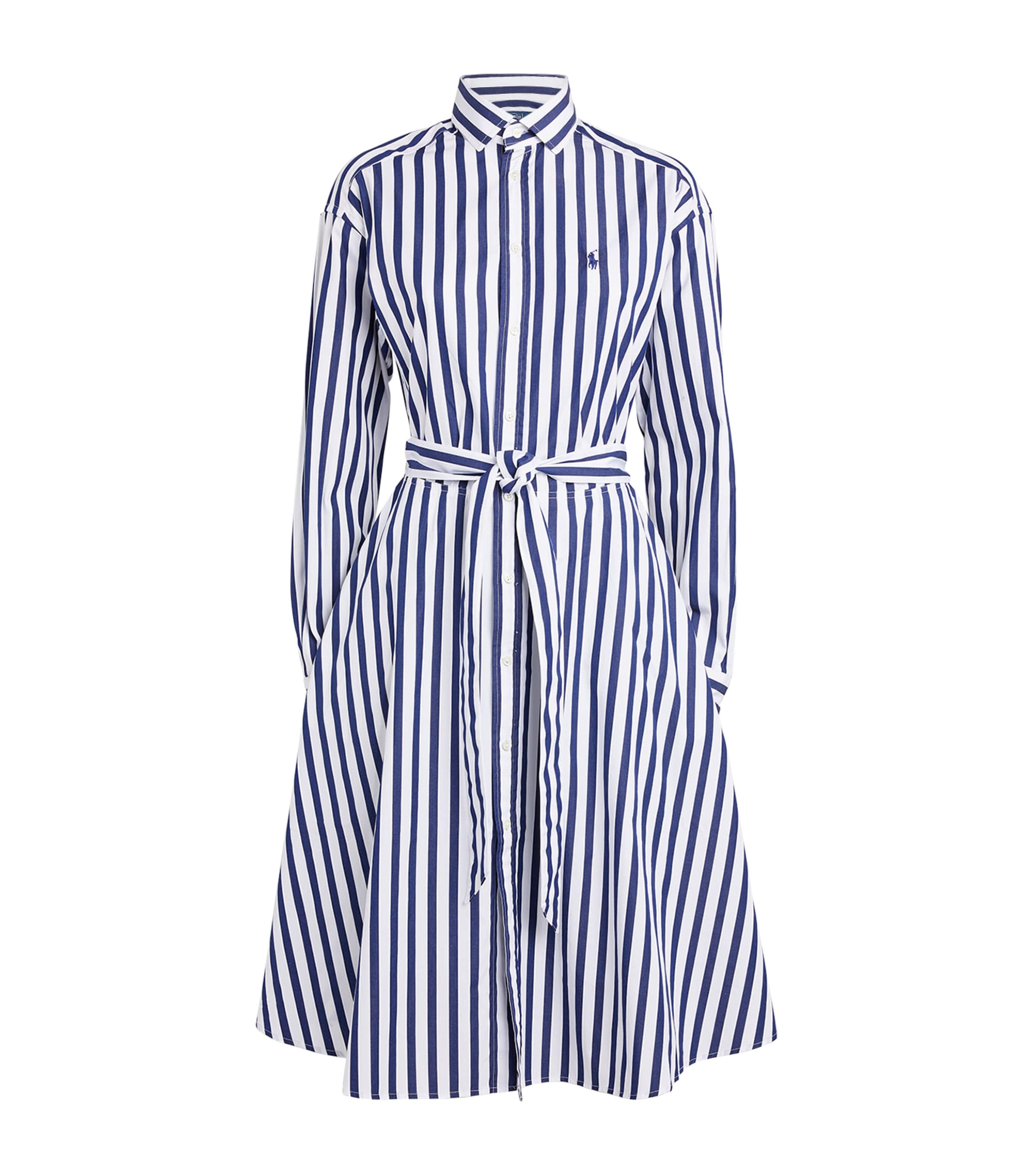 Stripe Polo Pony Mini Shirt Dress