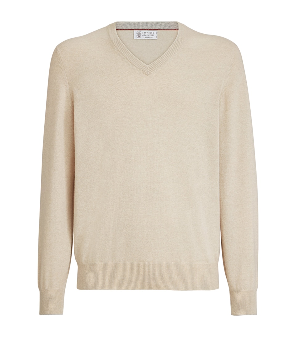 Brunello Cucinelli Mens Cashmere V-Neck Sweater