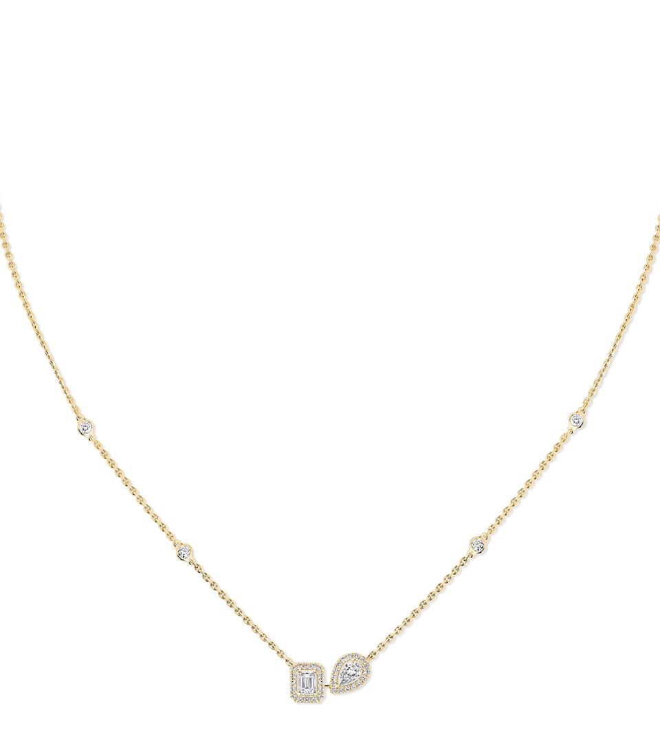 Messika My Twin Yellow Gold and Diamond Necklace (0.30ct) Yellow Gold