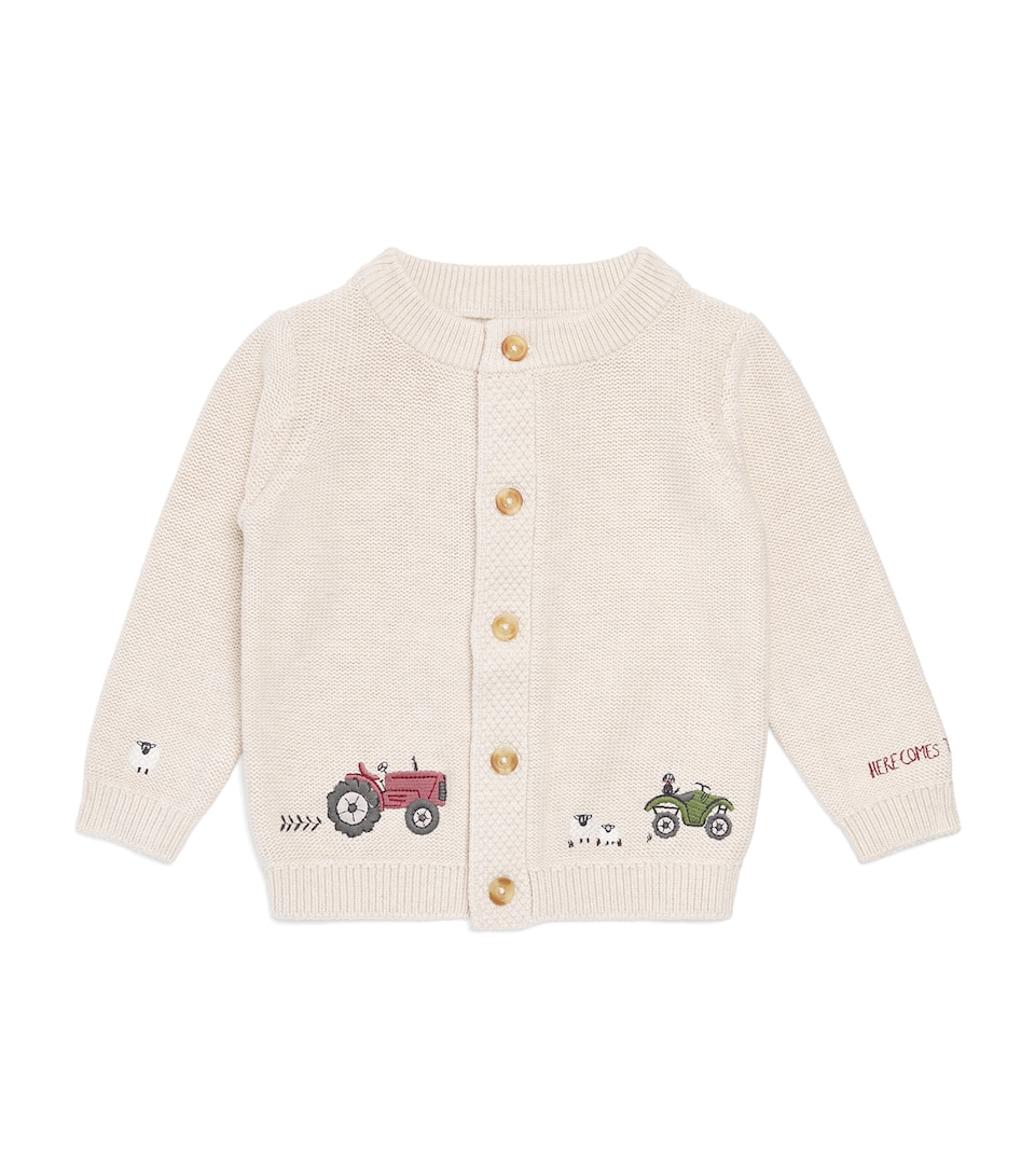 Eleanor Charles Organic Cotton On the Farm Cardigan (0-3 Years) Fm