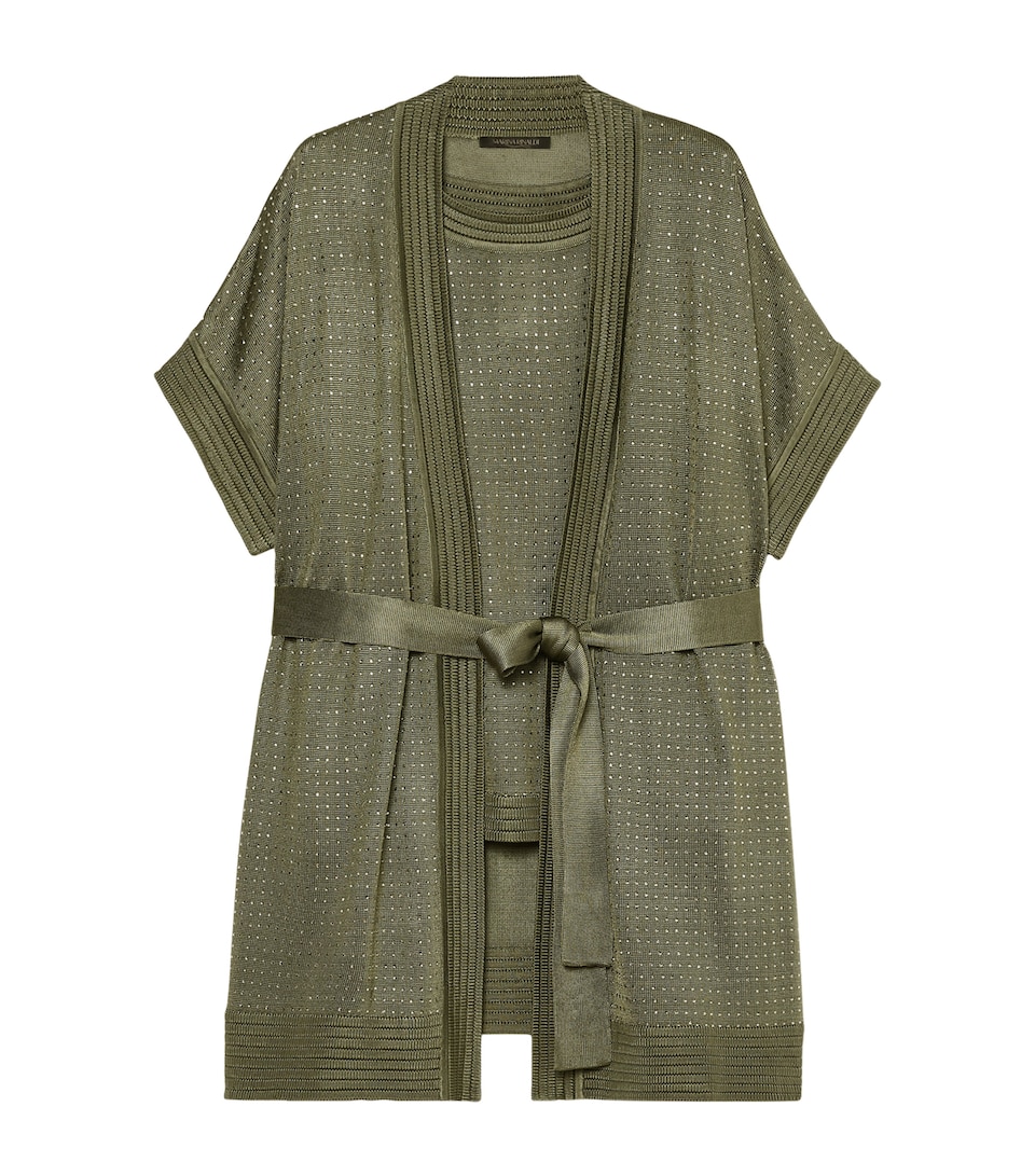 Knitted Cardigan and T-Shirt Set