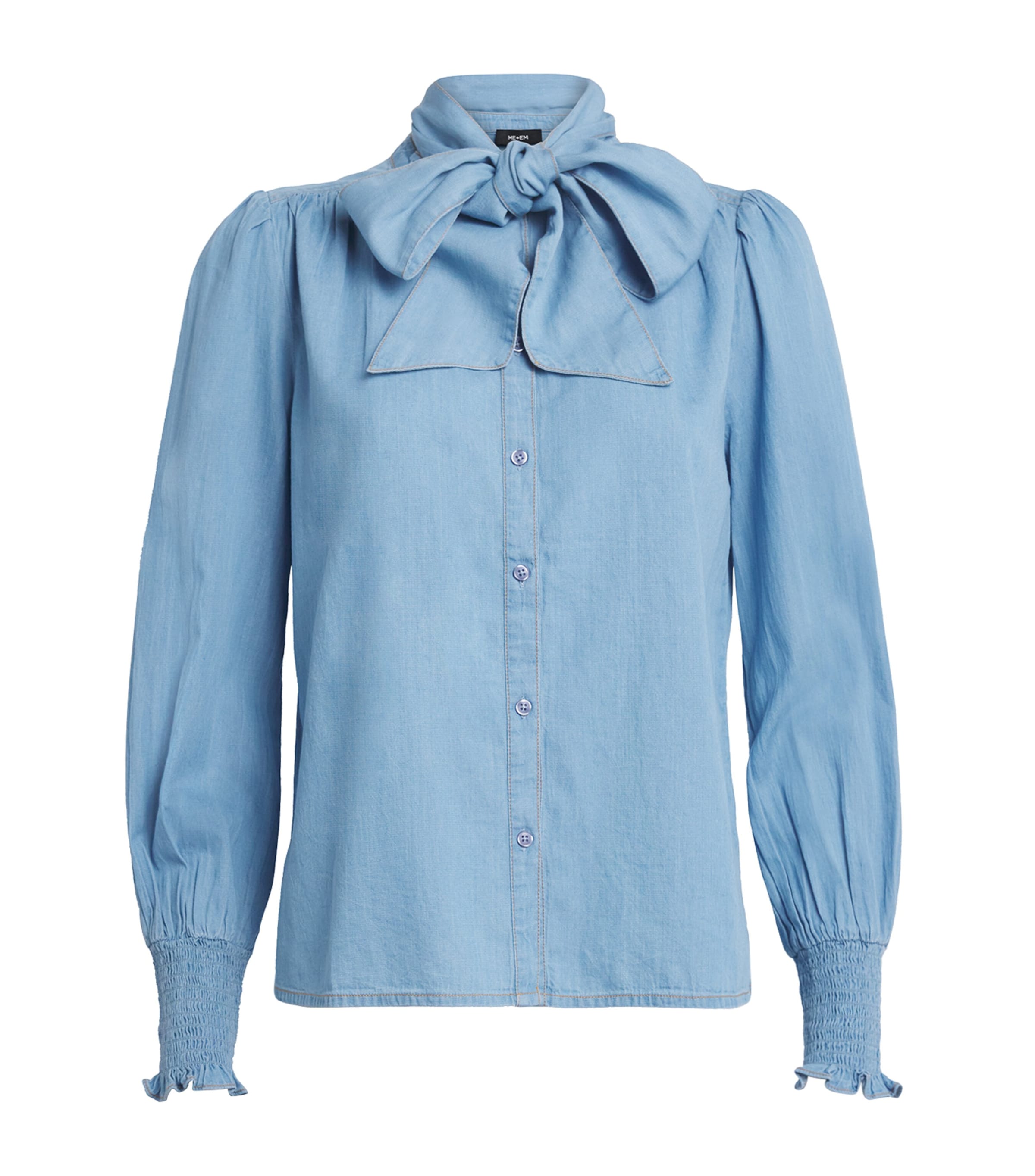 Cotton Chambray Blouse