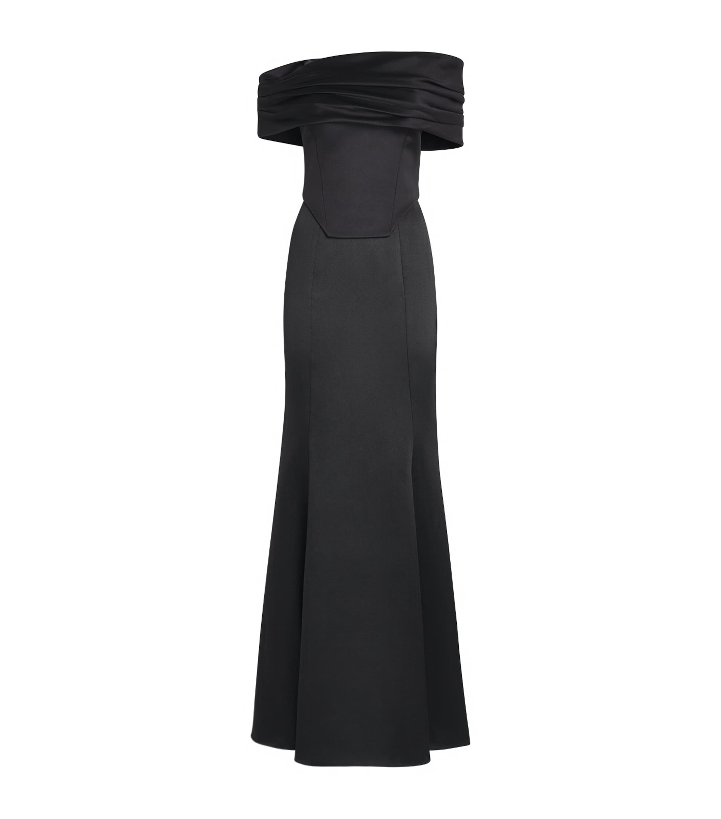 Solace London Womens Corseted Alta Gown Black