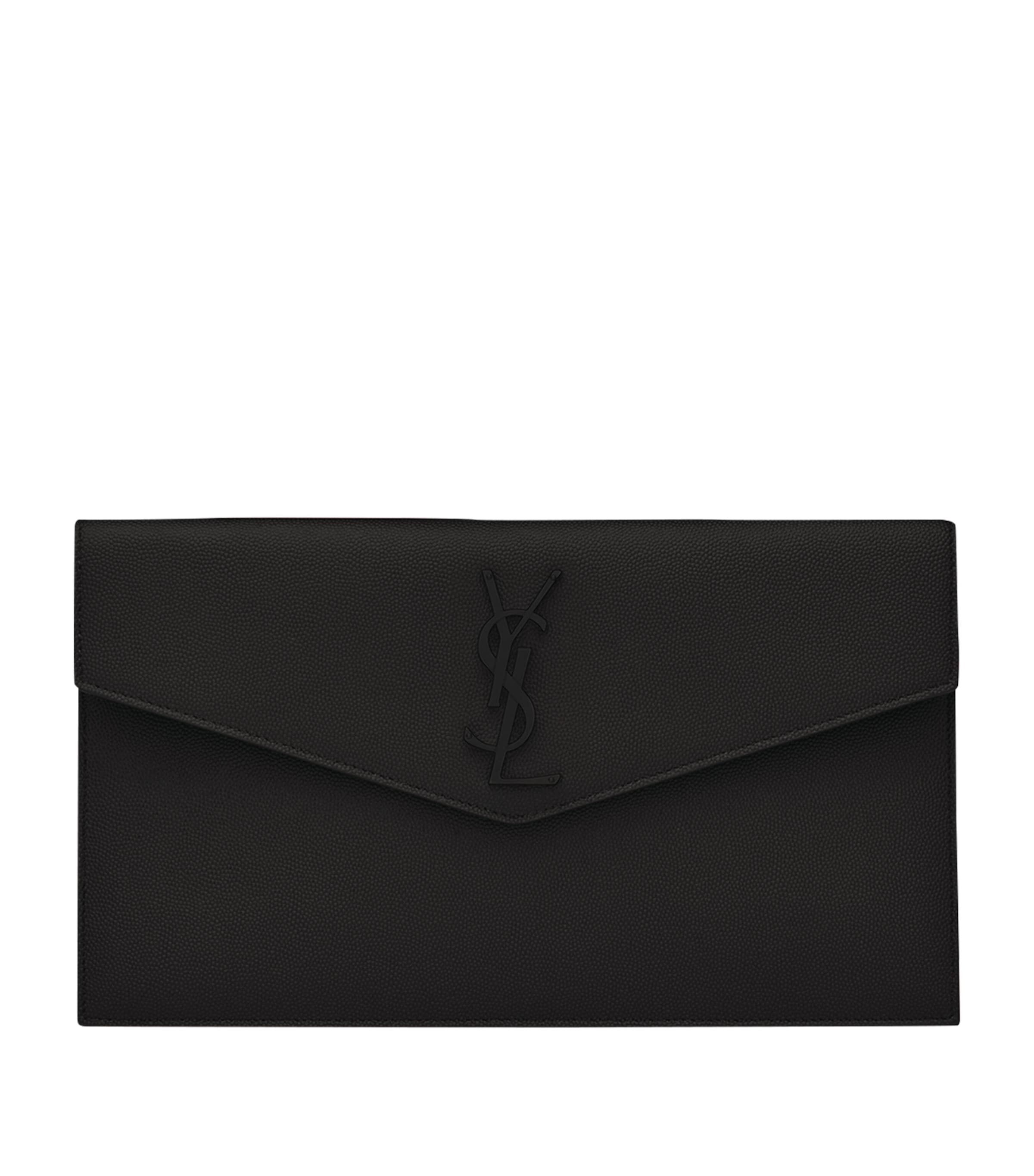 Leather Uptown Clutch Bag