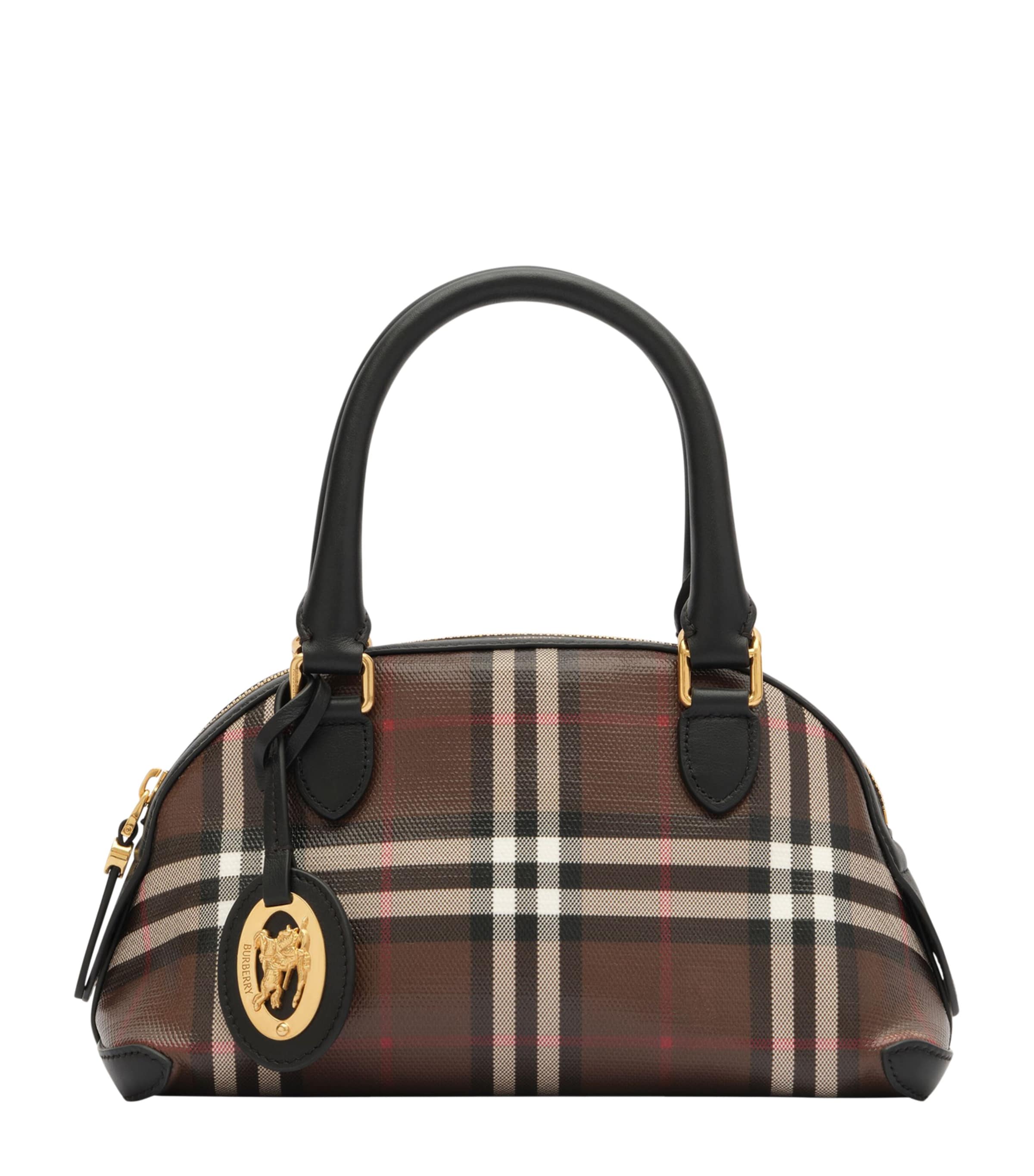 Burberry Mini Primrose Top-Handle Bag Chocolate Brown