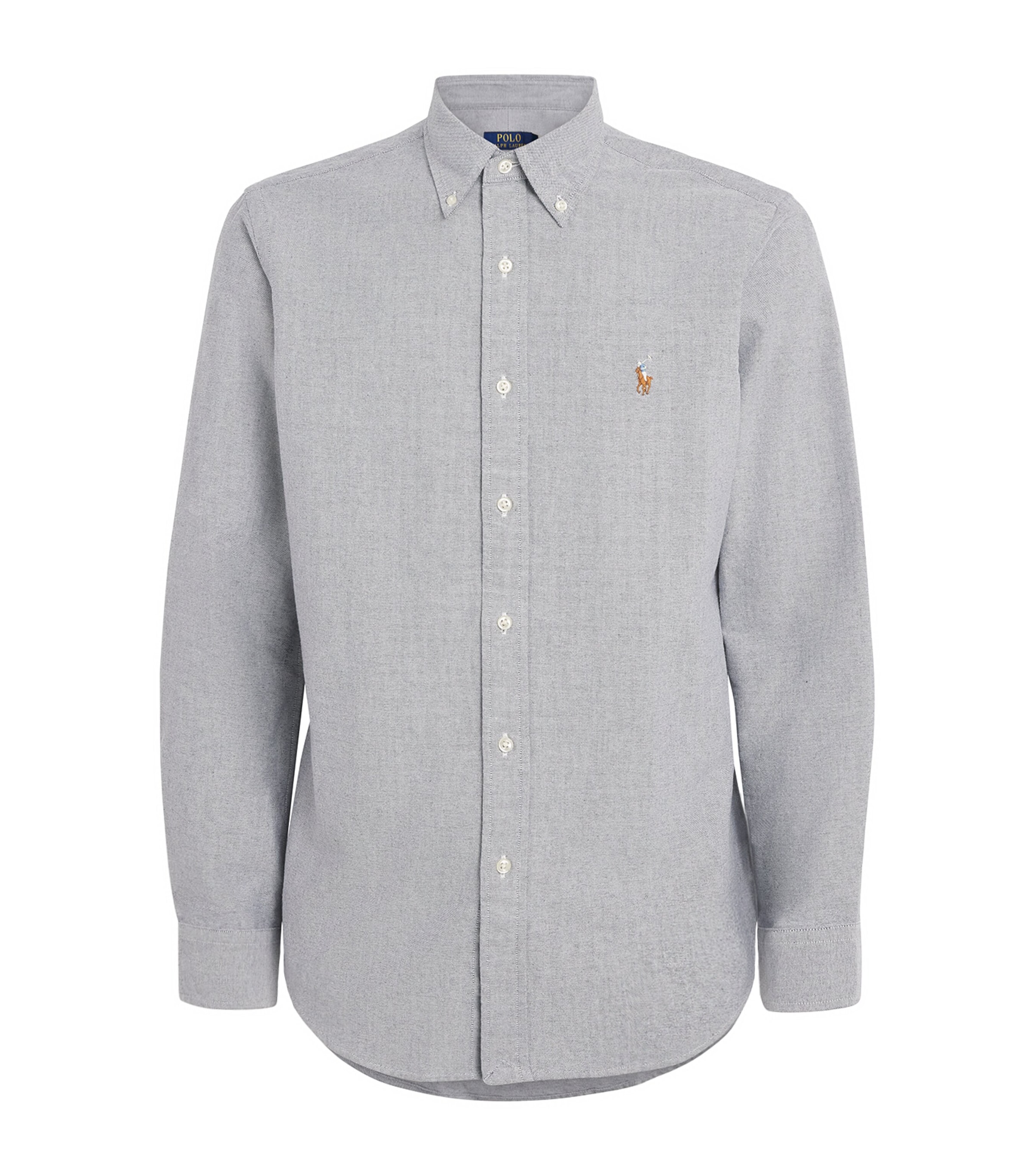 Polo Ralph Lauren Mens Cotton Custom Fit Oxford Shirt Slate