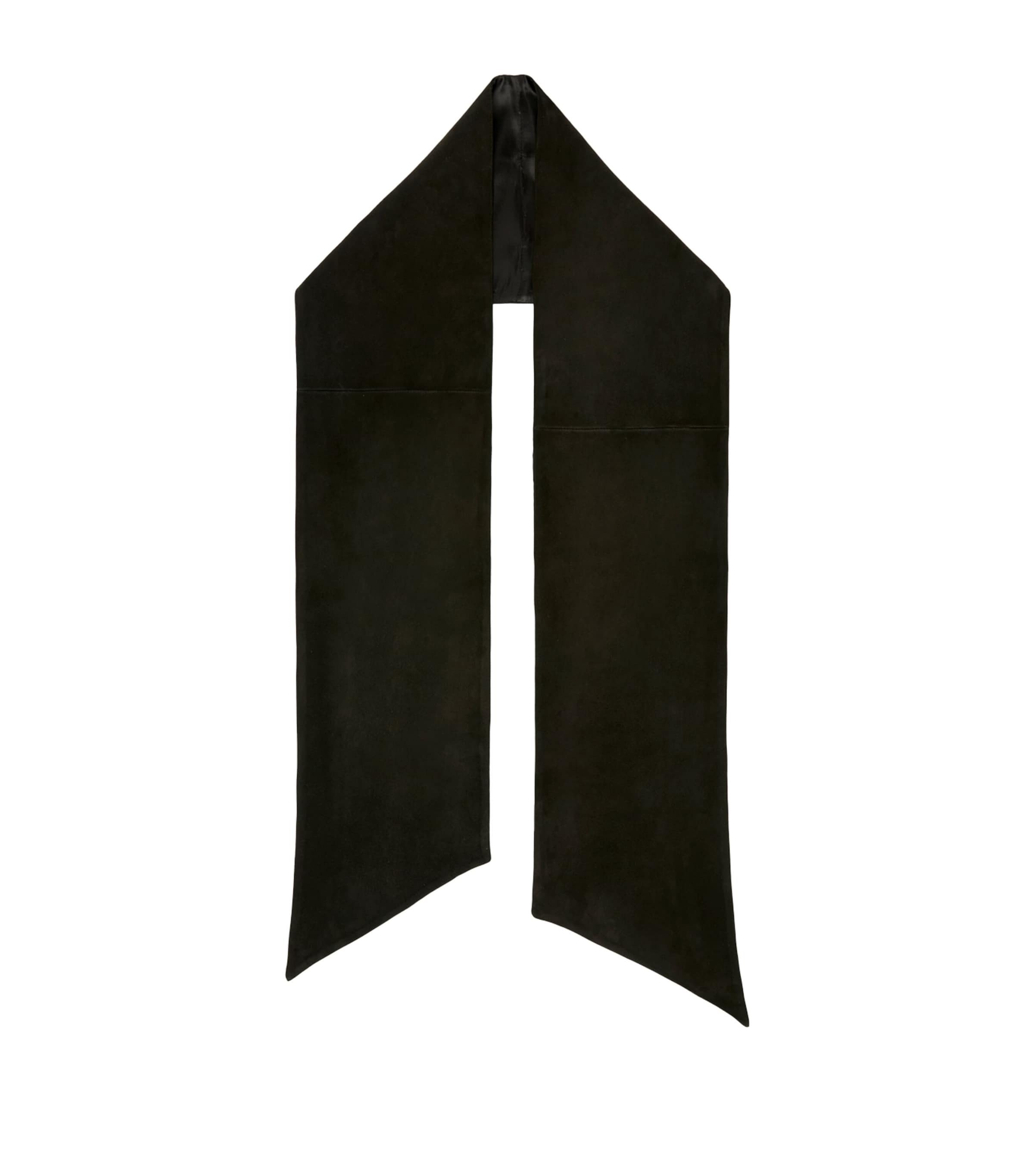 Max Mara Suede Scarf Medium Grey
