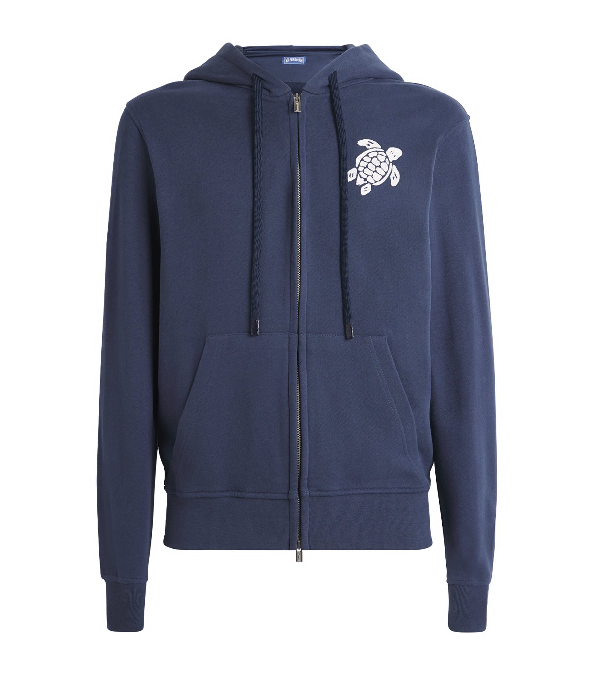 Embroidered Zip-Up Hoodie