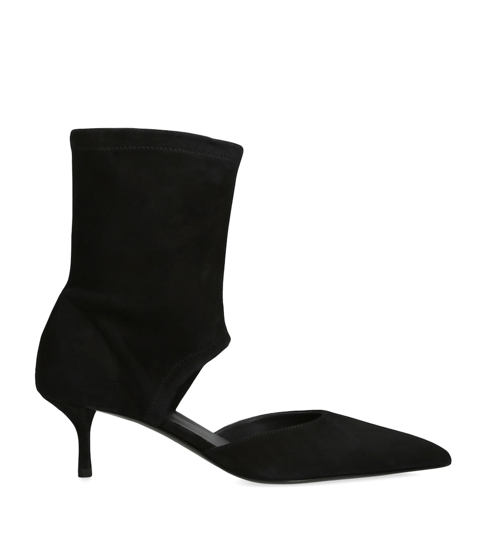 Suede Cut-Out Ankle Boots 55