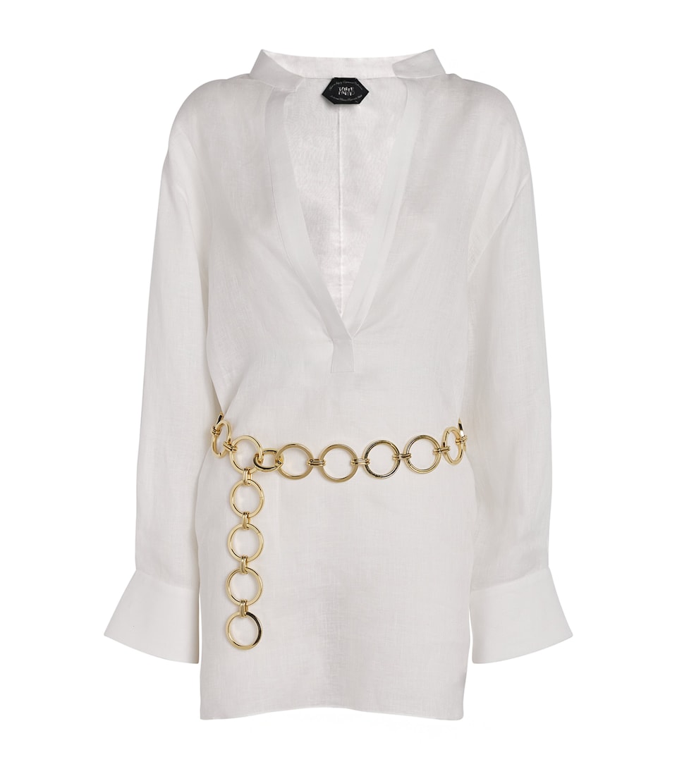 Linen Bahamas Tunic Mini Dress