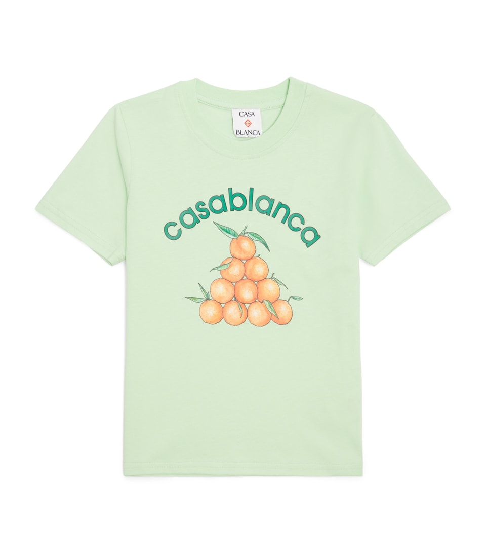 Casablanca Kids Logo Oranges T-Shirt (3-14 Years) Casablanca Orange