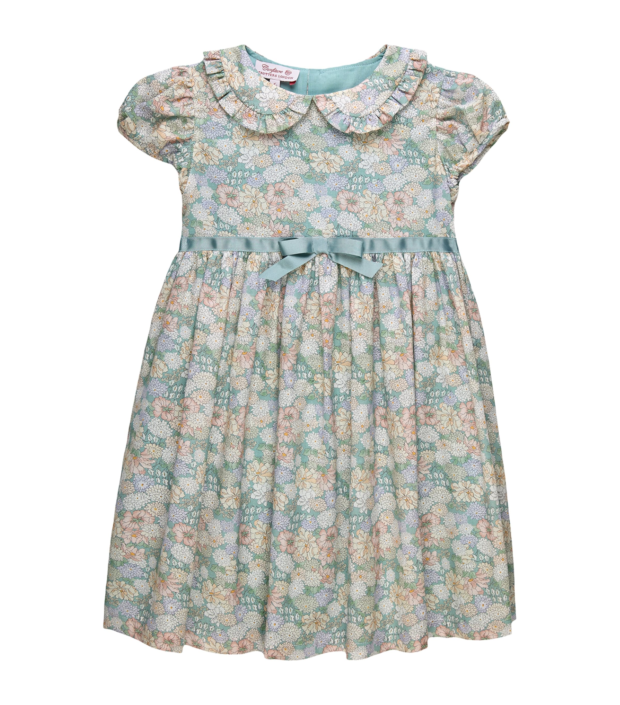 Trotters Cotton Floral Mabel Dress (6-11 Years) Green