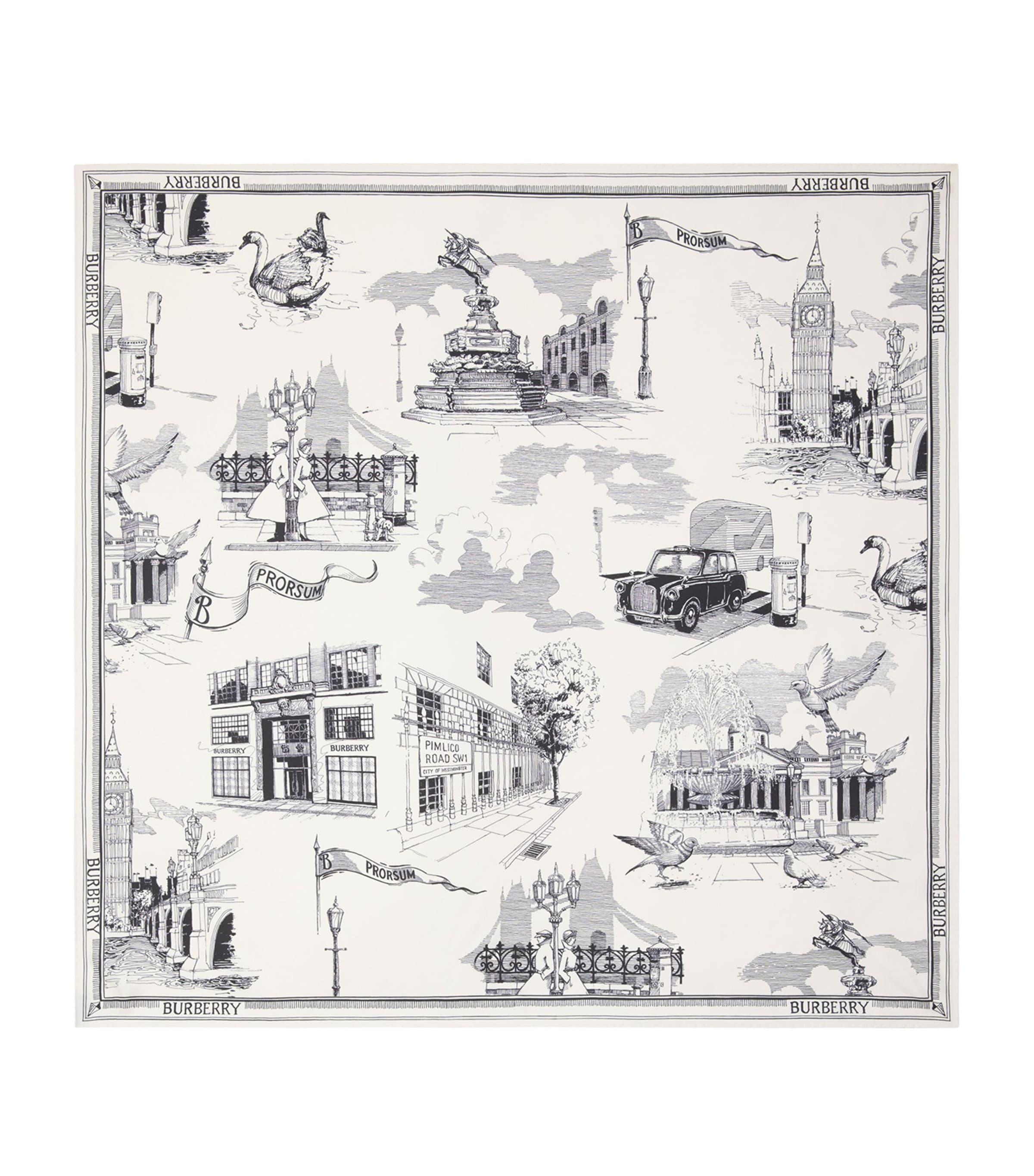 Silk London Landmarks Scarf