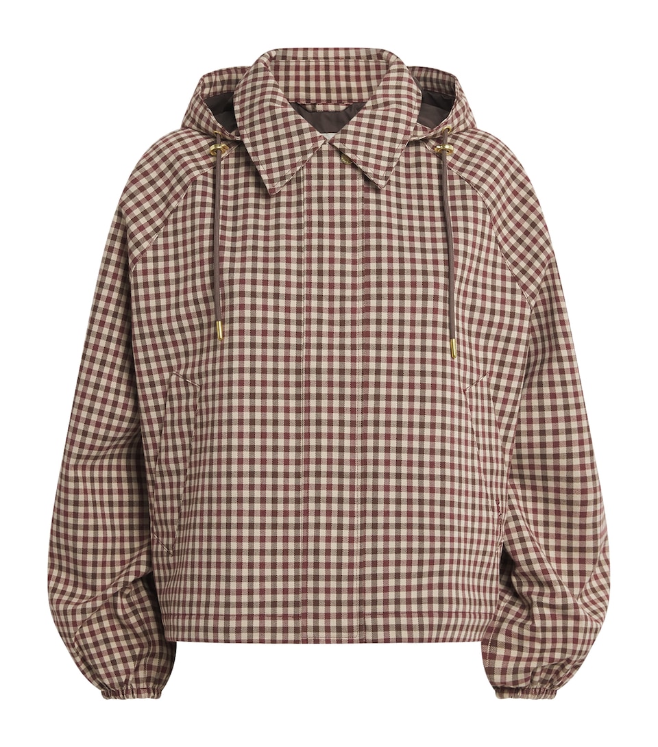 Barbour Womens Showerproof Audrey Jacket Cranberry/brwn Gnghm