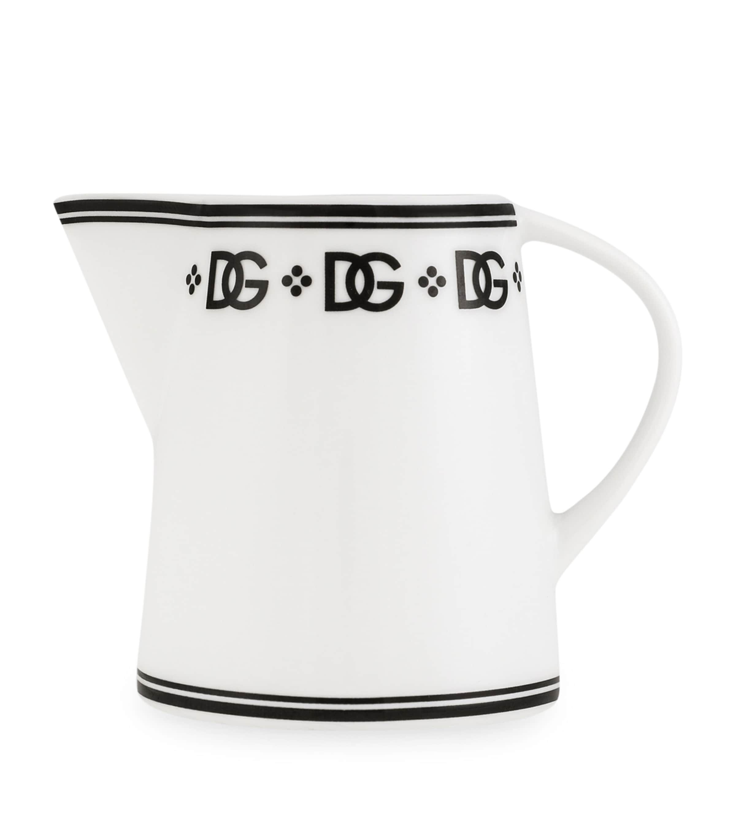 Dolce&Gabbana Casa Porcelain DG Logo Milk Jug Dg Logo Bordo