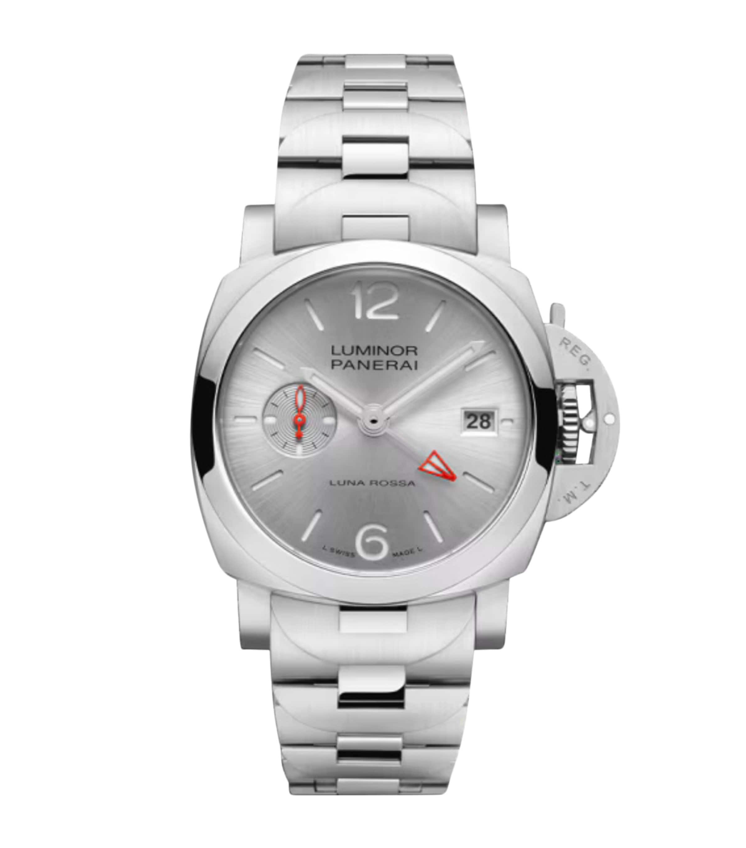 Panerai Stainless Steel Luminor Luna Rossa Watch 40mm Grey