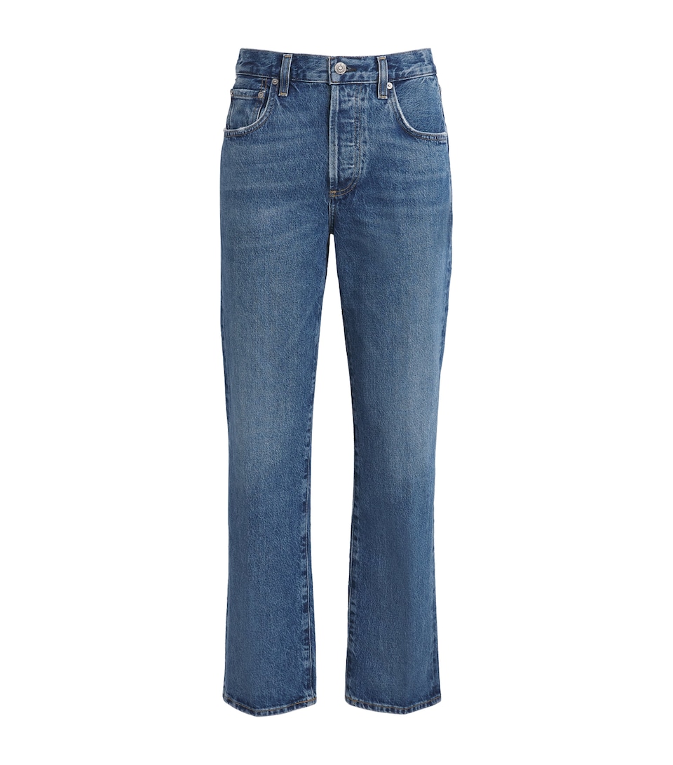 Citizens of Humanity Womens '90s French High-Rise Straight Jeans Pastis (indigo)