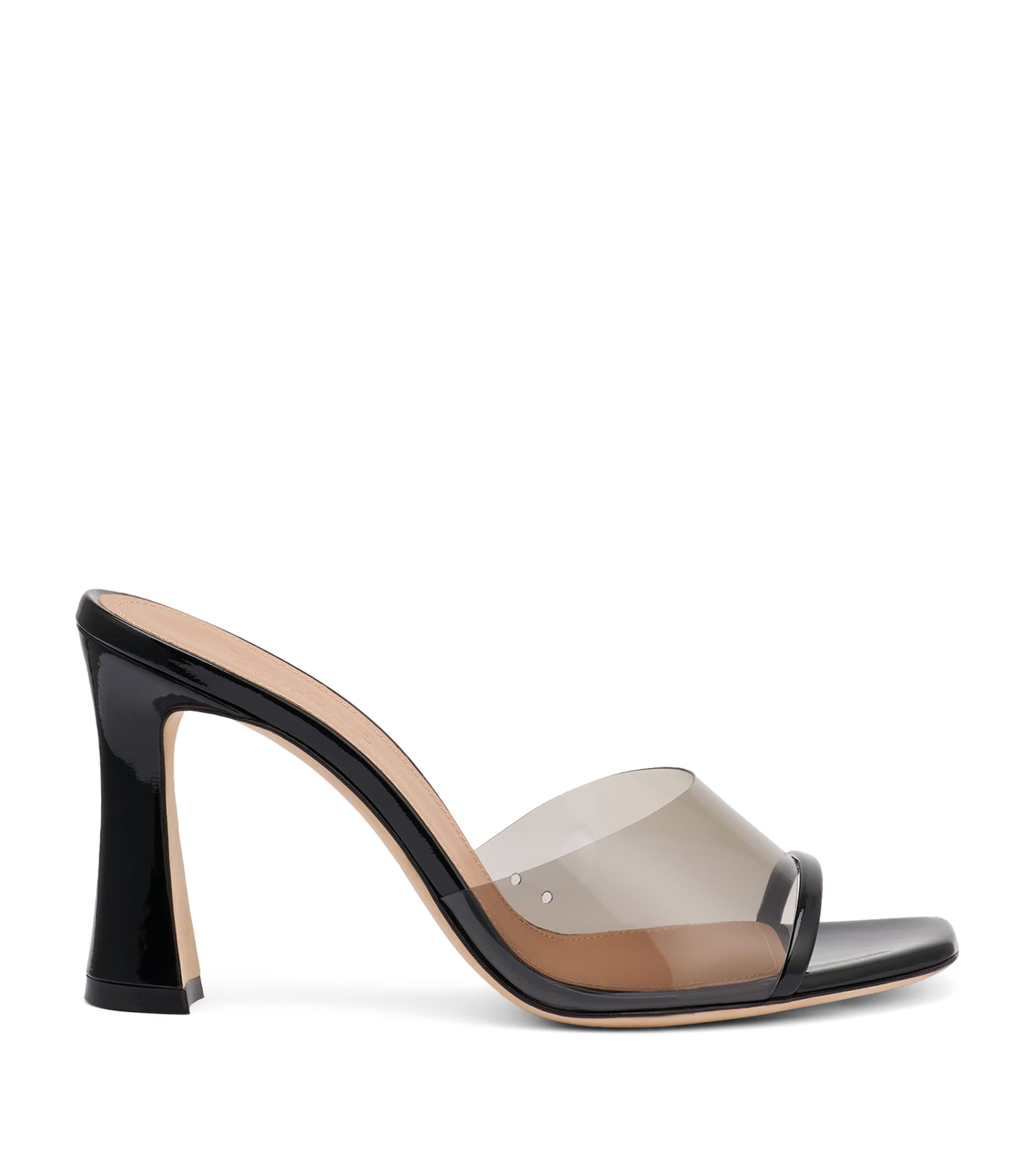 Malone Souliers PVC Roxanne Heeled Sandals 90 Black